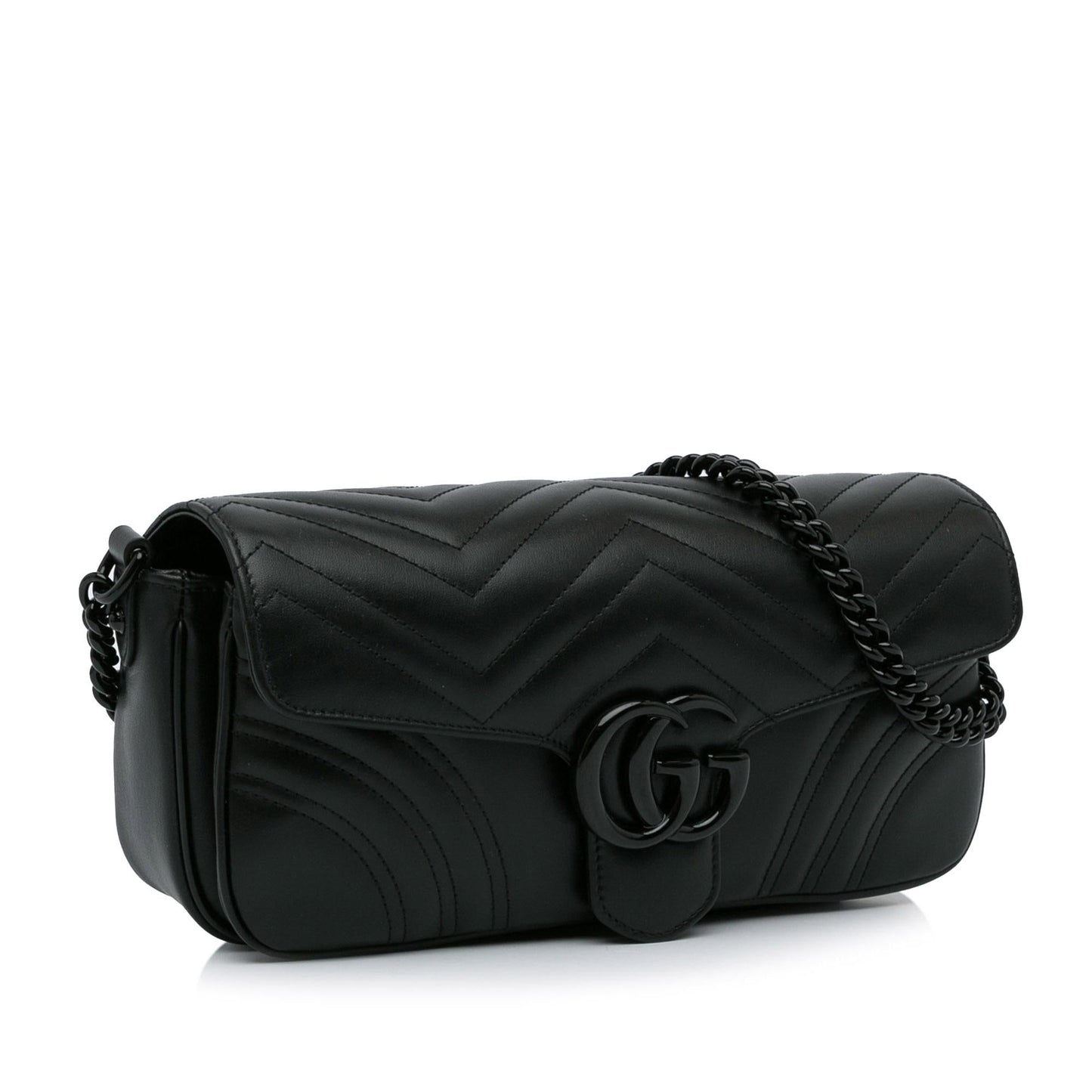 Gucci Marmont 2.0 SHG-6NNGha Calf Black Satchel Bag