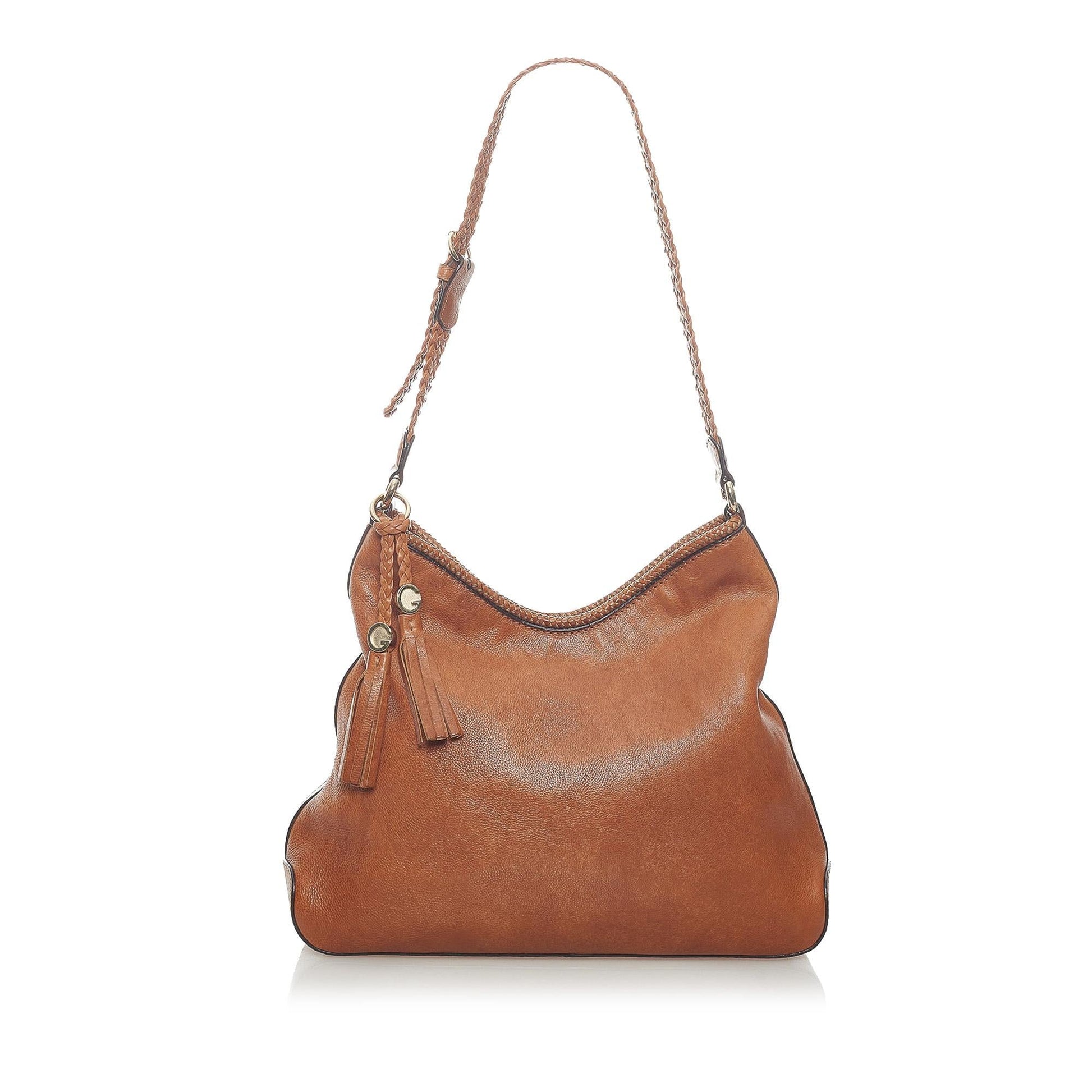 Gucci Marrakech SHG Leather Calf Brown Shoulder Bag