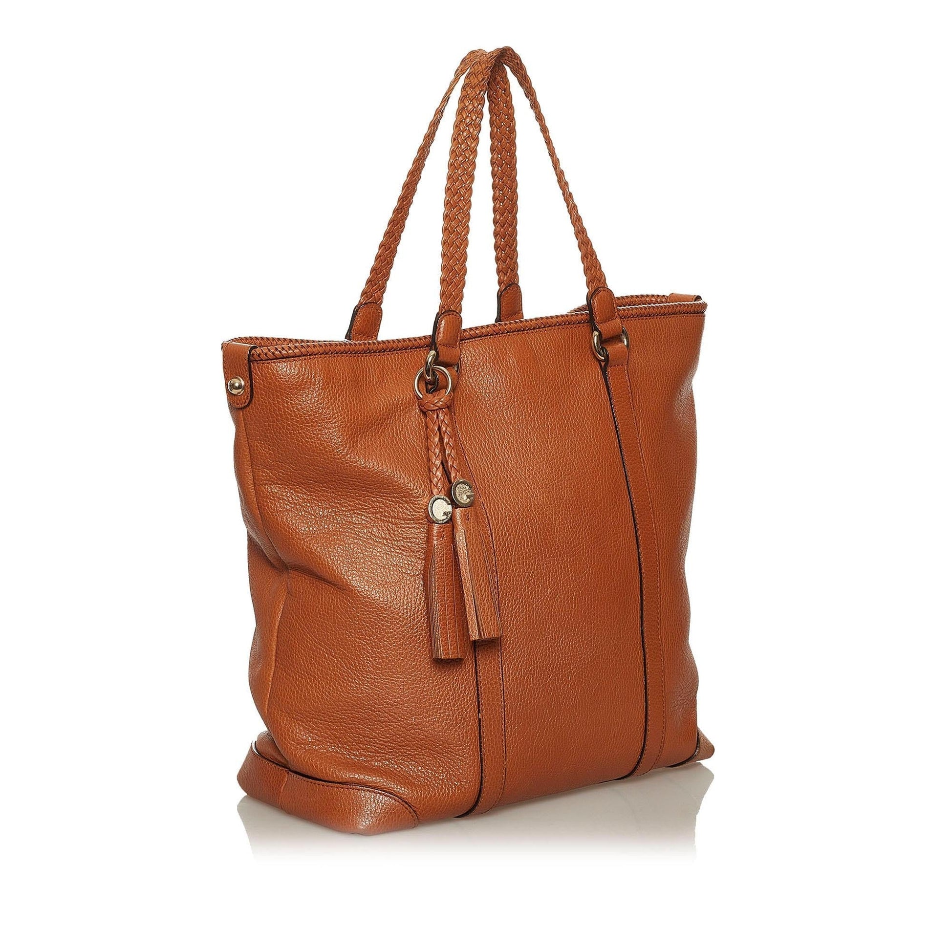 Gucci Marrakech SHG Leather Calf Brown Tote Bag