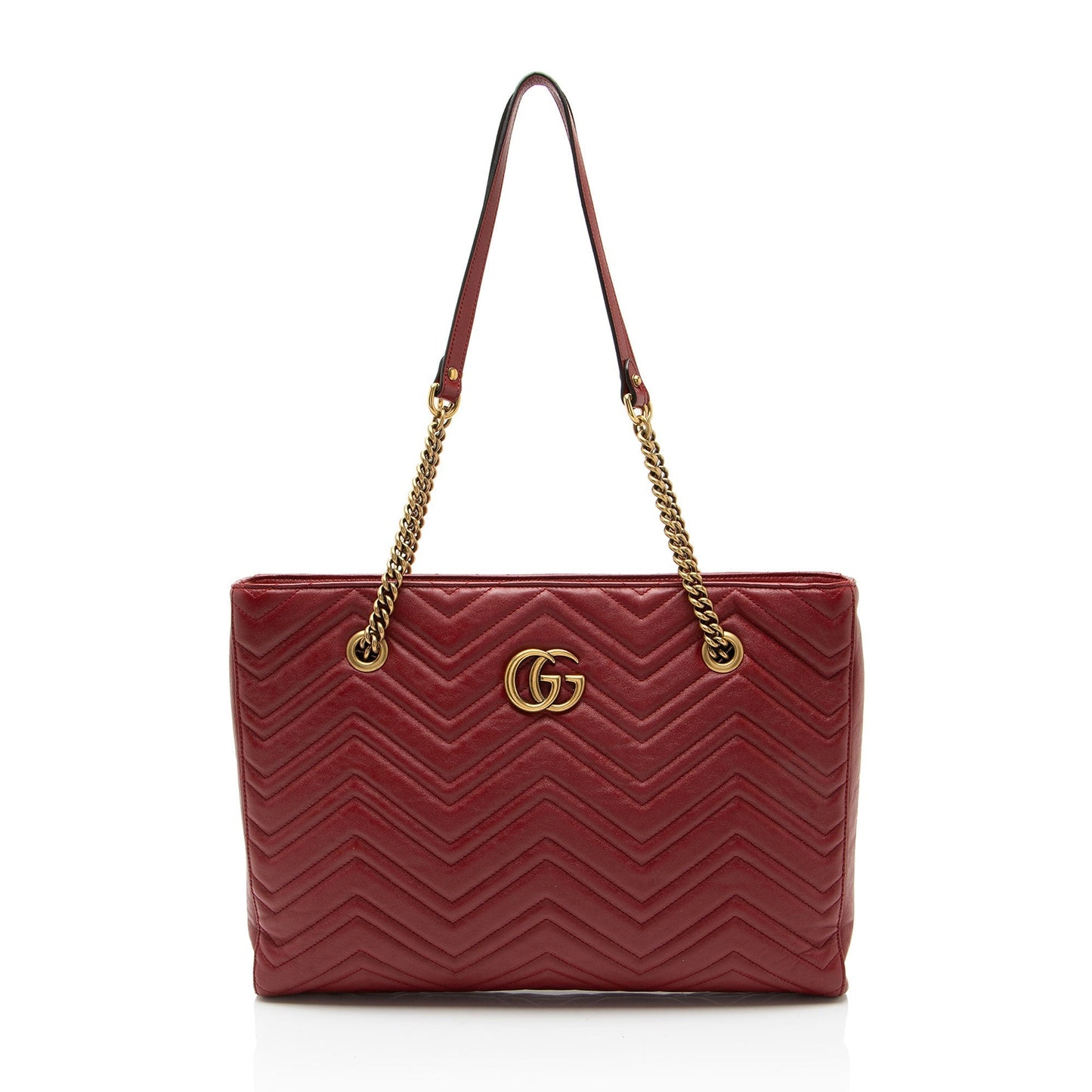 Gucci GG Marmont Matelasse Calfskin Medium Chain Tote Bag