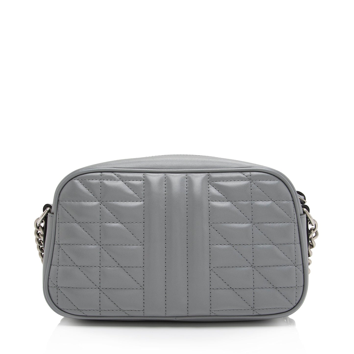 Gucci Aria GG Marmont SHF-ftU2zH Matelasse Leather Grey Small Crossbody Bag