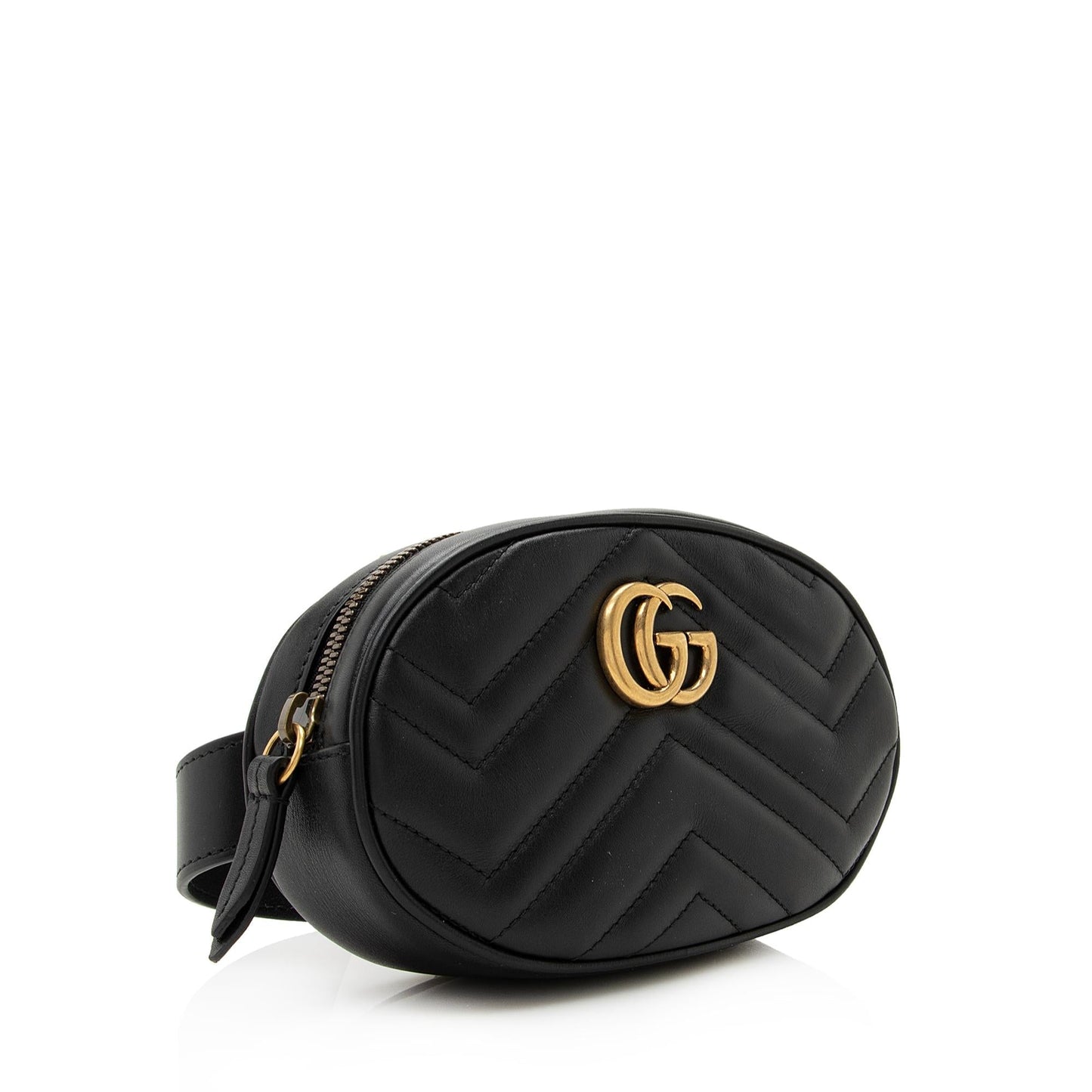 Gucci GG Marmont Belt - Size Matelasse Leather Black Accessory Shf E1Ita6