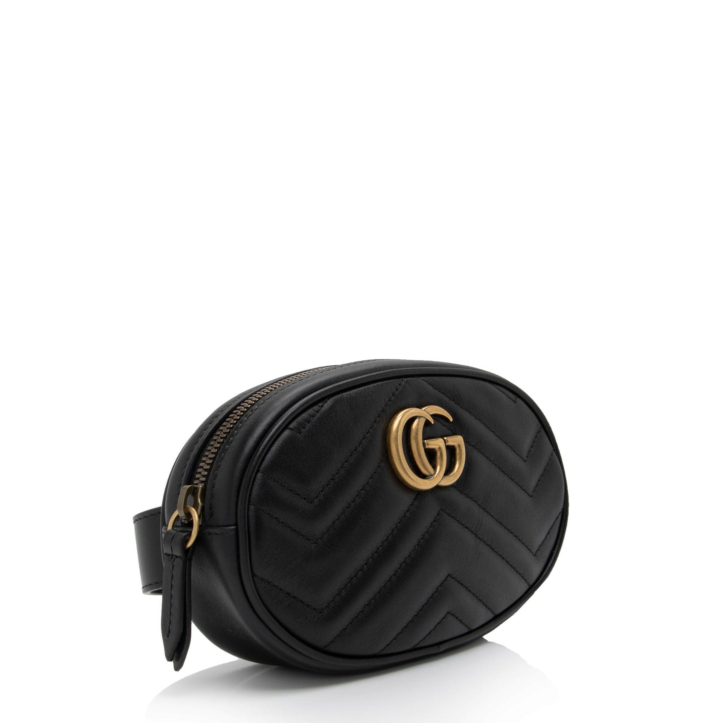 Gucci GG Marmont Belt - Size Matelasse Leather Black Accessory Shf To1Iur
