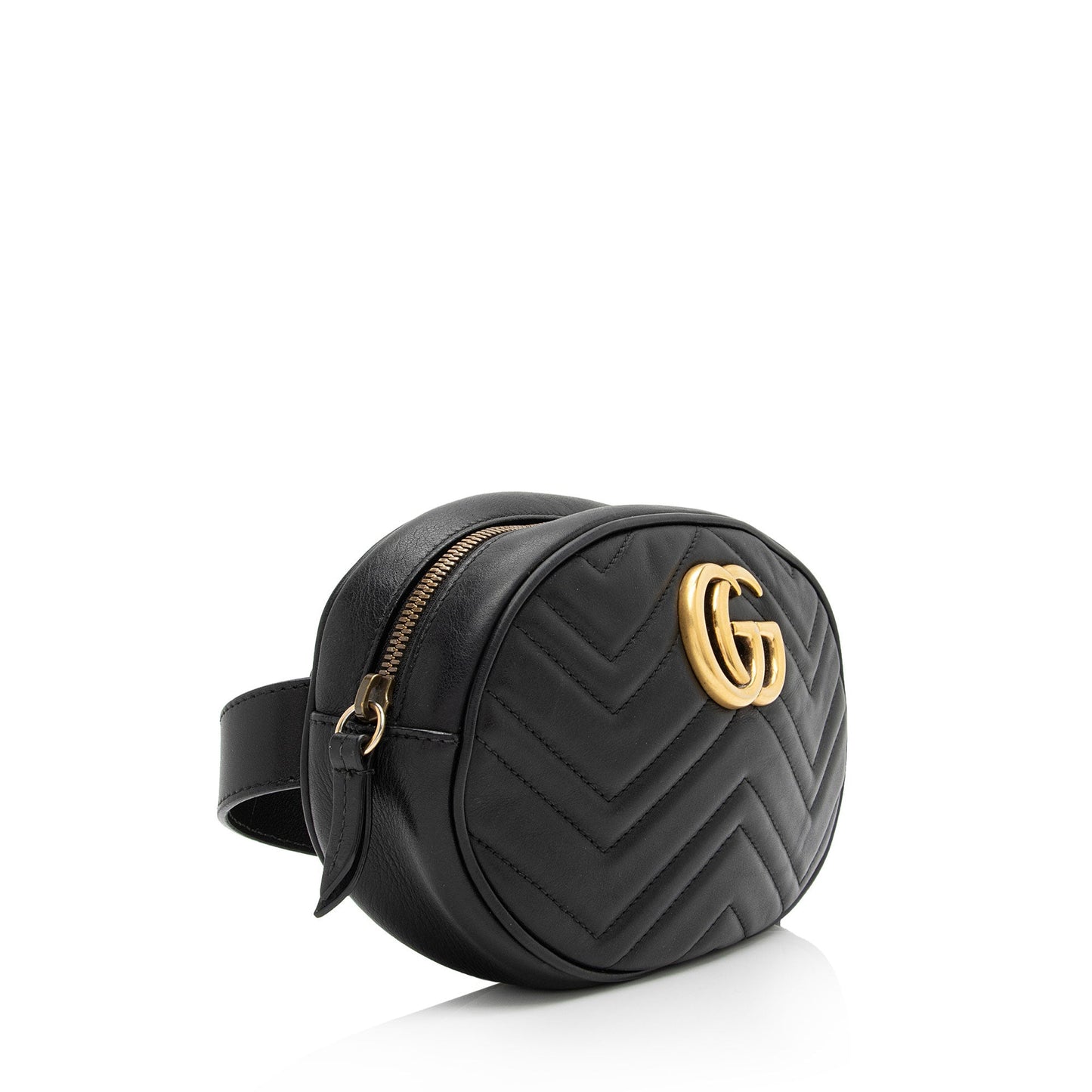 Gucci GG Marmont Belt - Size Matelasse Leather Black Accessory Shf Sypfnp