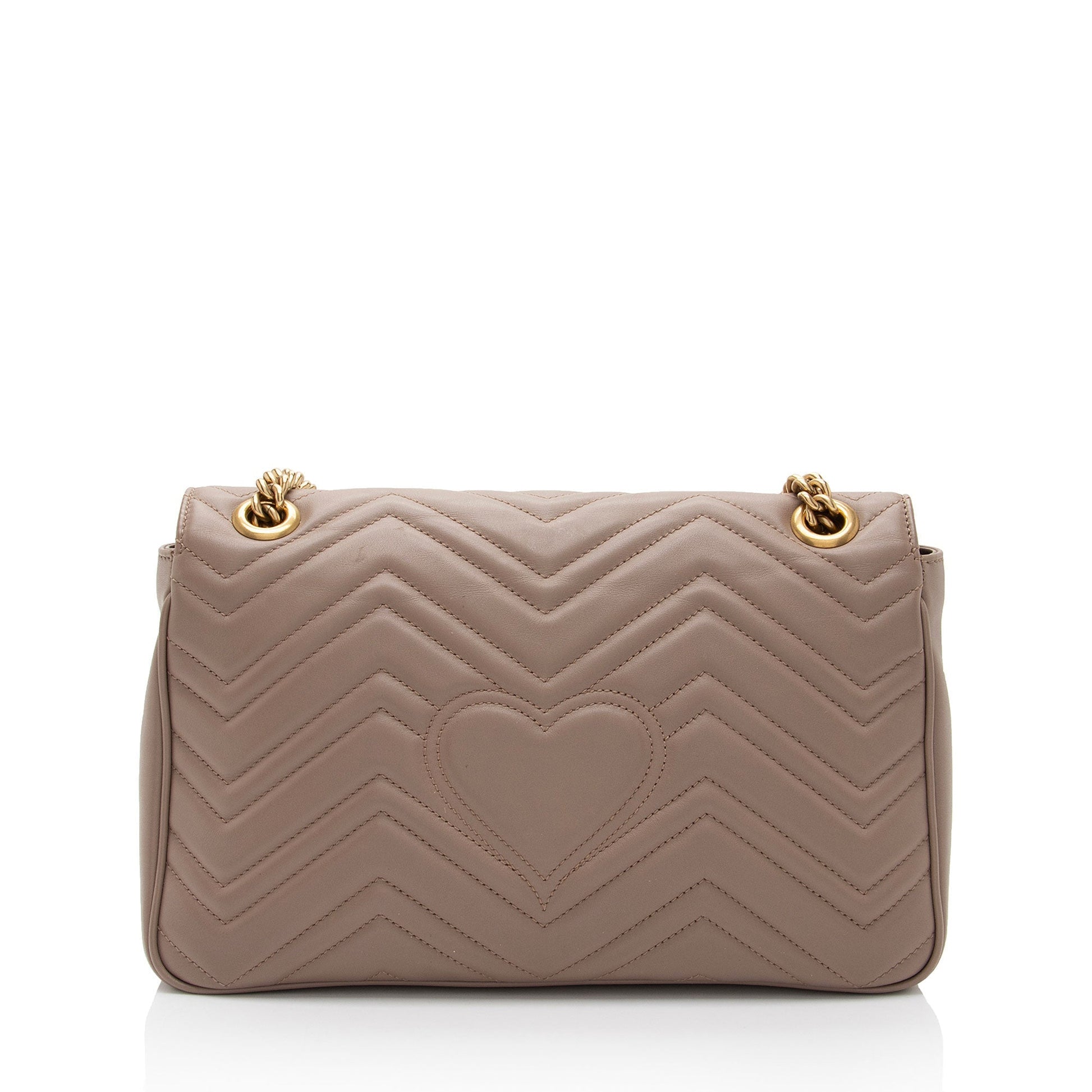 Gucci GG Marmont Flap SHF-EZthFS Matelasse Leather Beige Medium Crossbody Bag