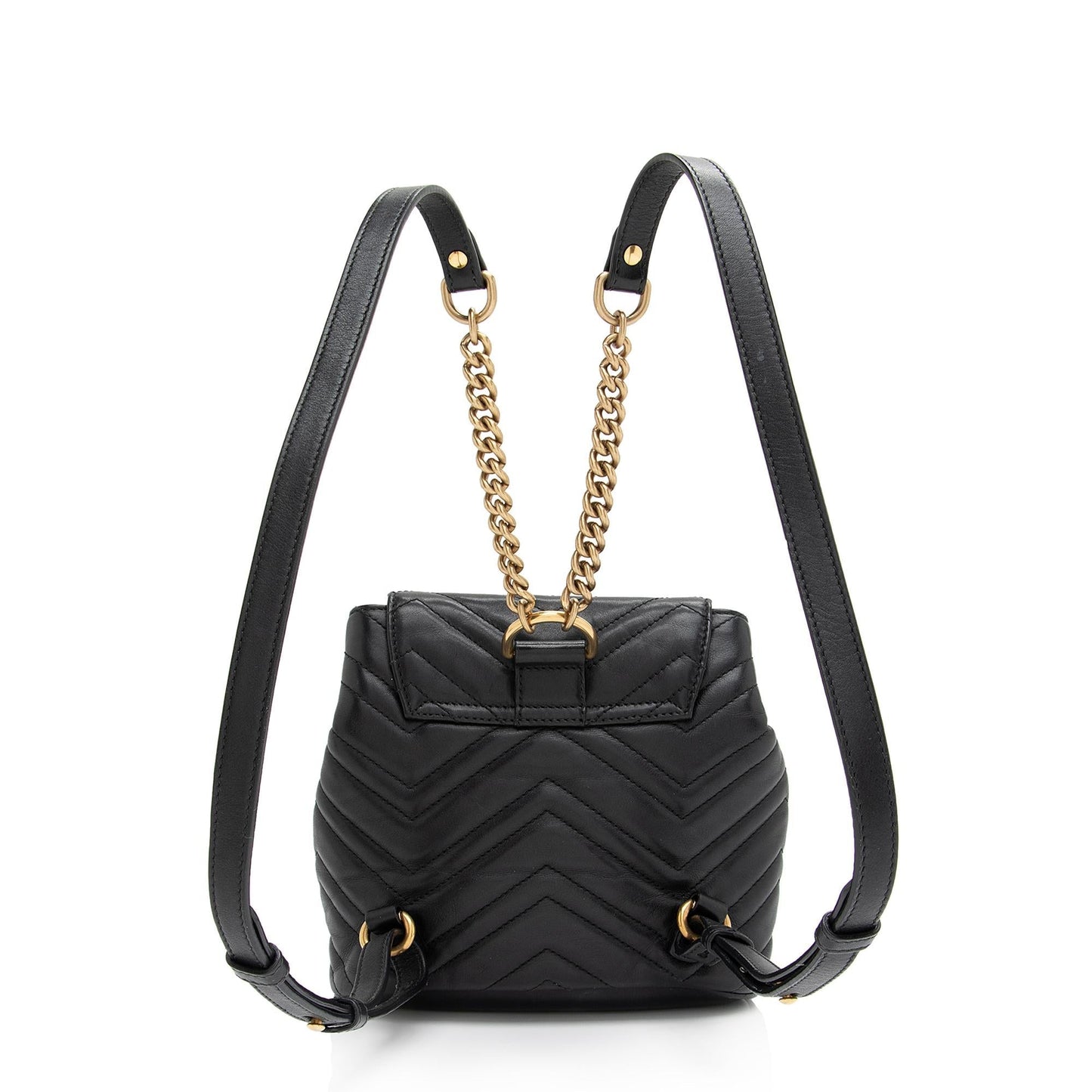 Gucci GG Marmont Backpack SHF-WqOeC5 Matelasse Leather Black Mini Shoulder Bag