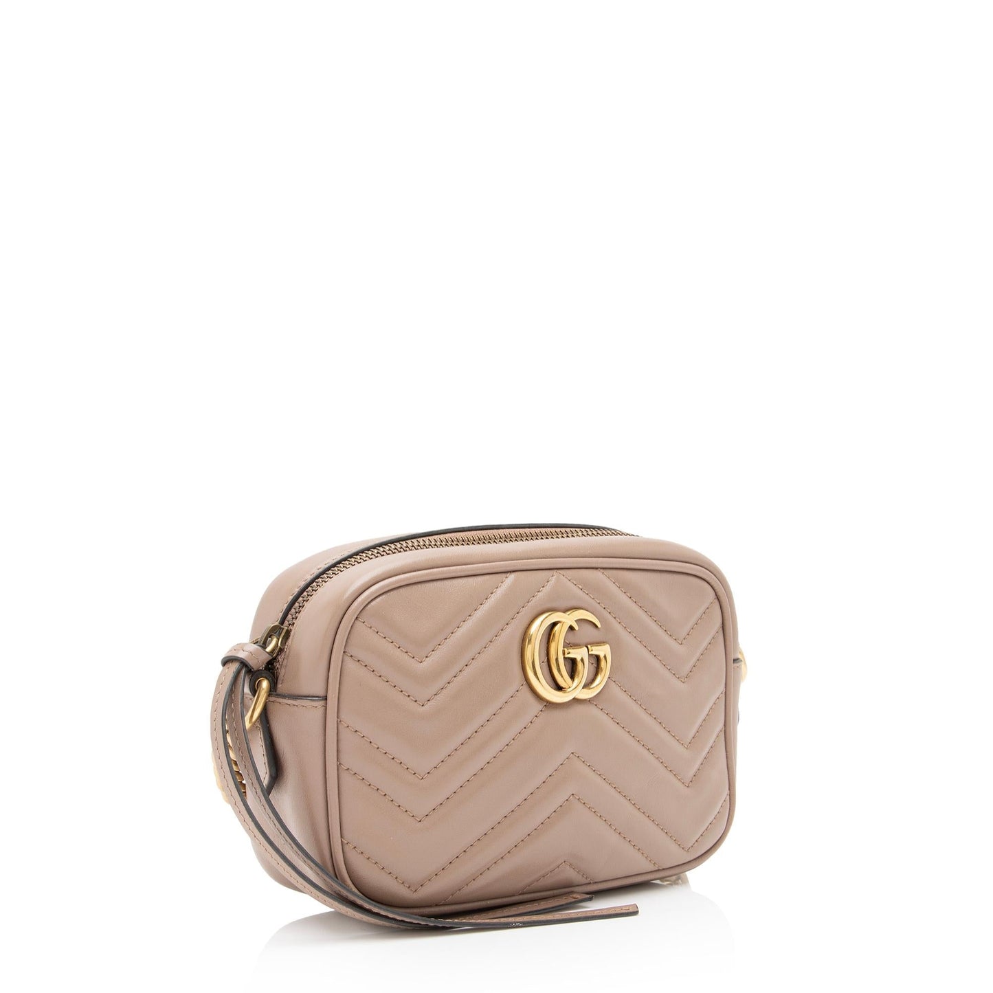 Gucci GG Marmont SHF-joOG1O Matelasse Leather Beige Mini Crossbody Bag