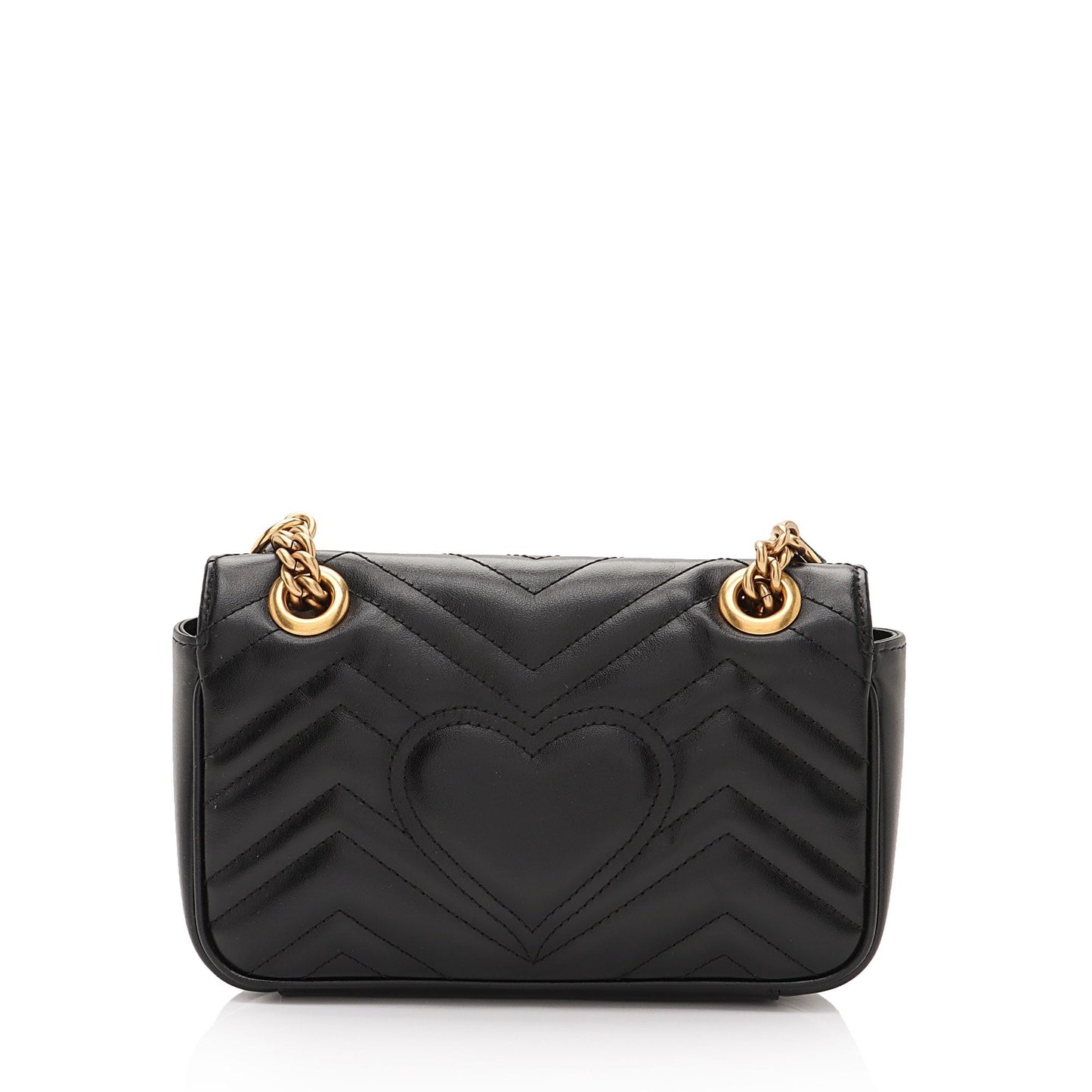 Gucci GG Marmont SHF-iWJZlj Matelasse Leather Black Mini Crossbody Bag