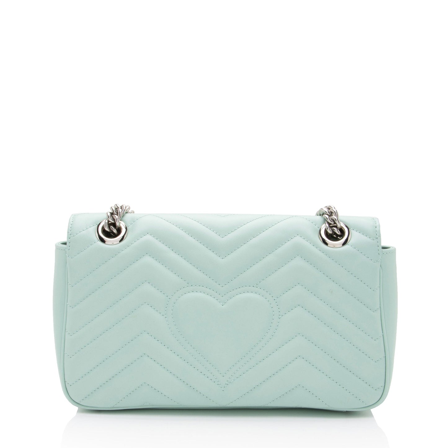 Gucci GG Marmont Flap Matelasse Leather Green Small Crossbody Bag