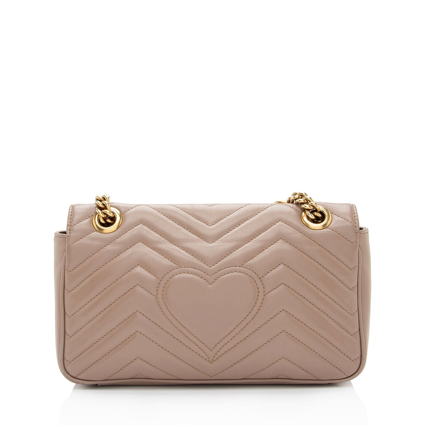 Gucci GG Marmont Flap Matelasse Leather Beige Small Crossbody Bag Shf Jgvrho