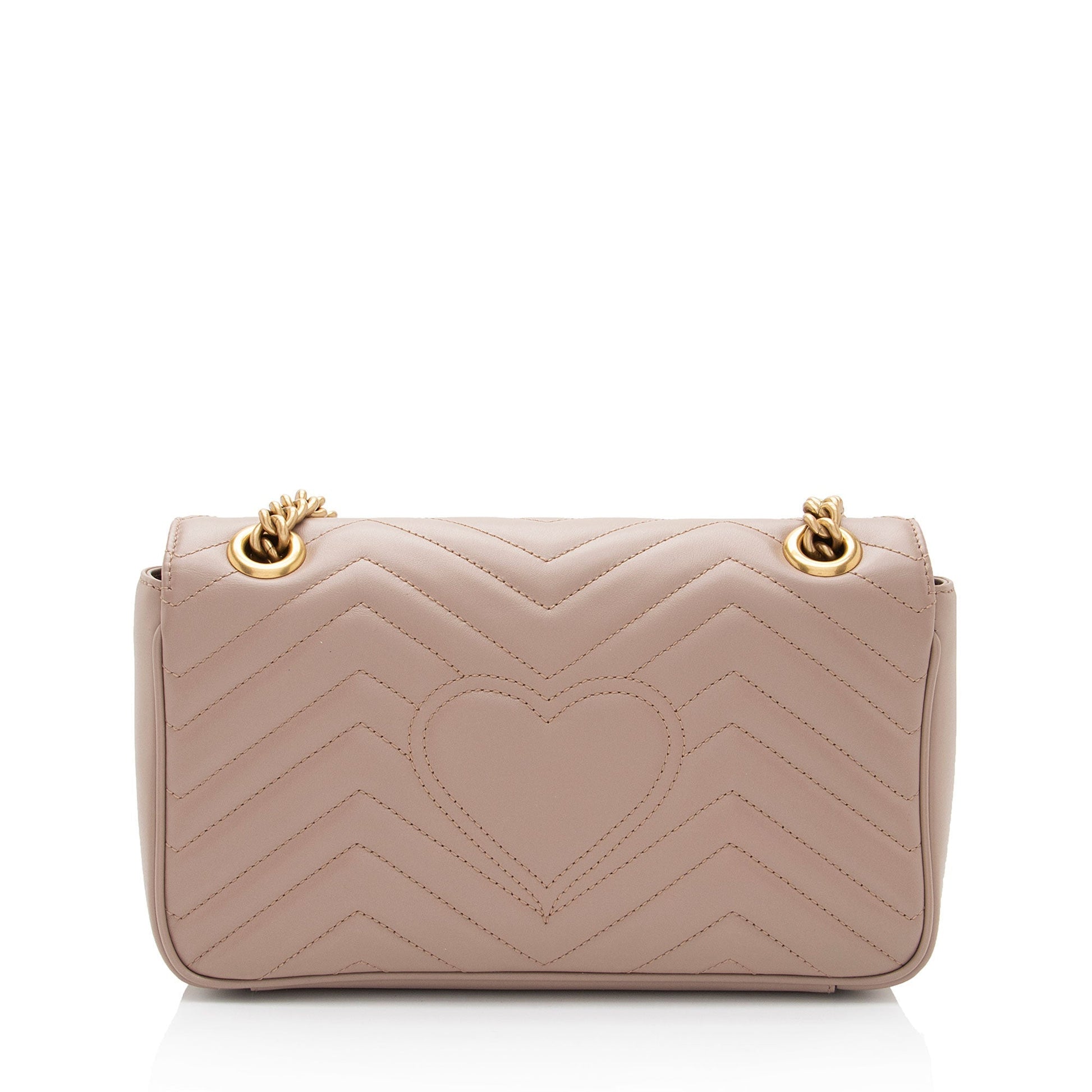 Gucci GG Marmont Flap SHF-ydhtSa Matelasse Leather Beige Small Crossbody Bag