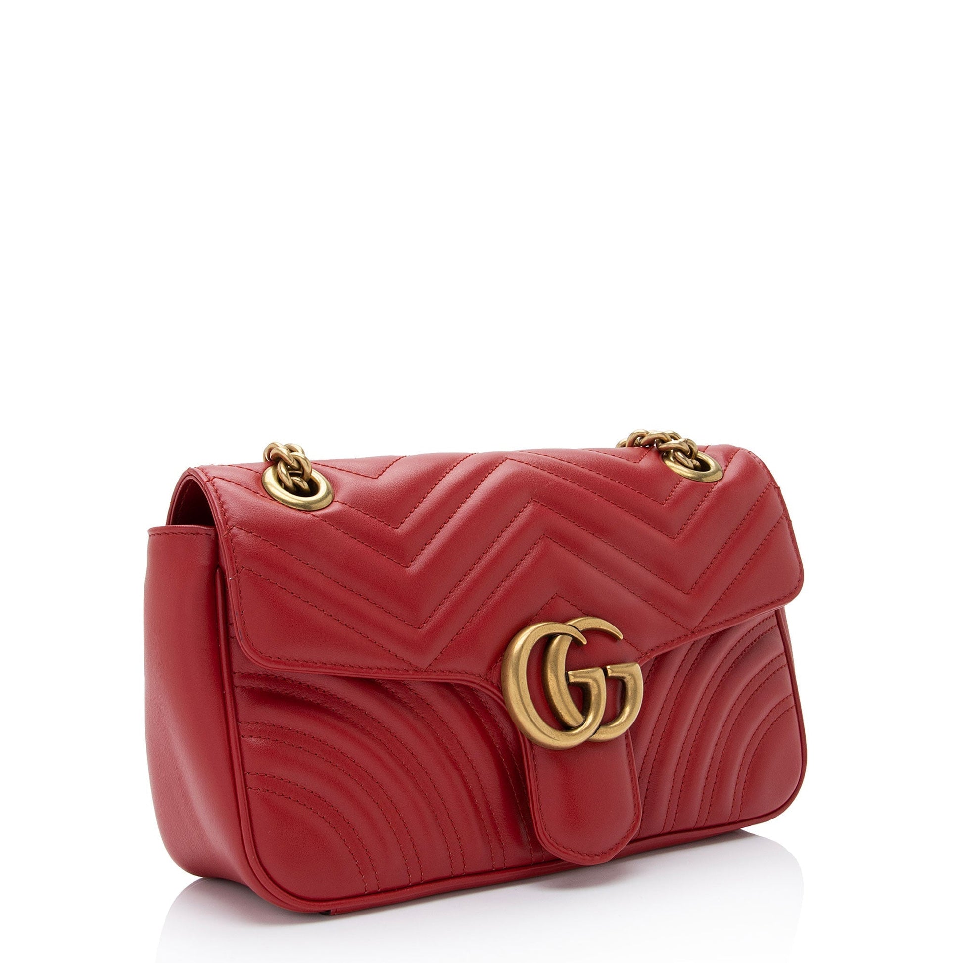 Gucci GG Marmont SHF-3fREDC Matelasse Leather Small Crossbody Bag