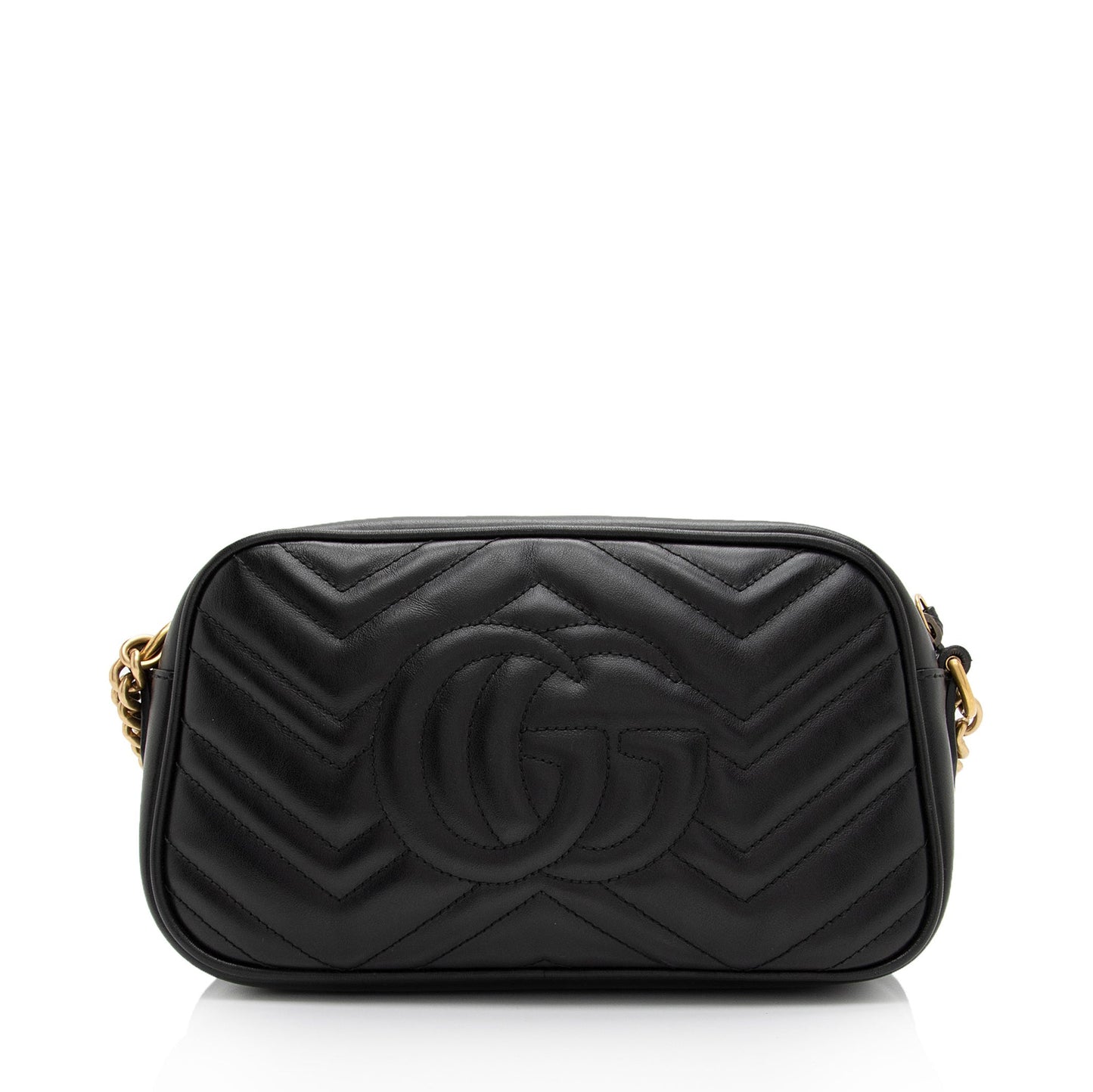 Gucci GG Marmont SHF-no6urc Matelasse Leather Black Small Crossbody Bag