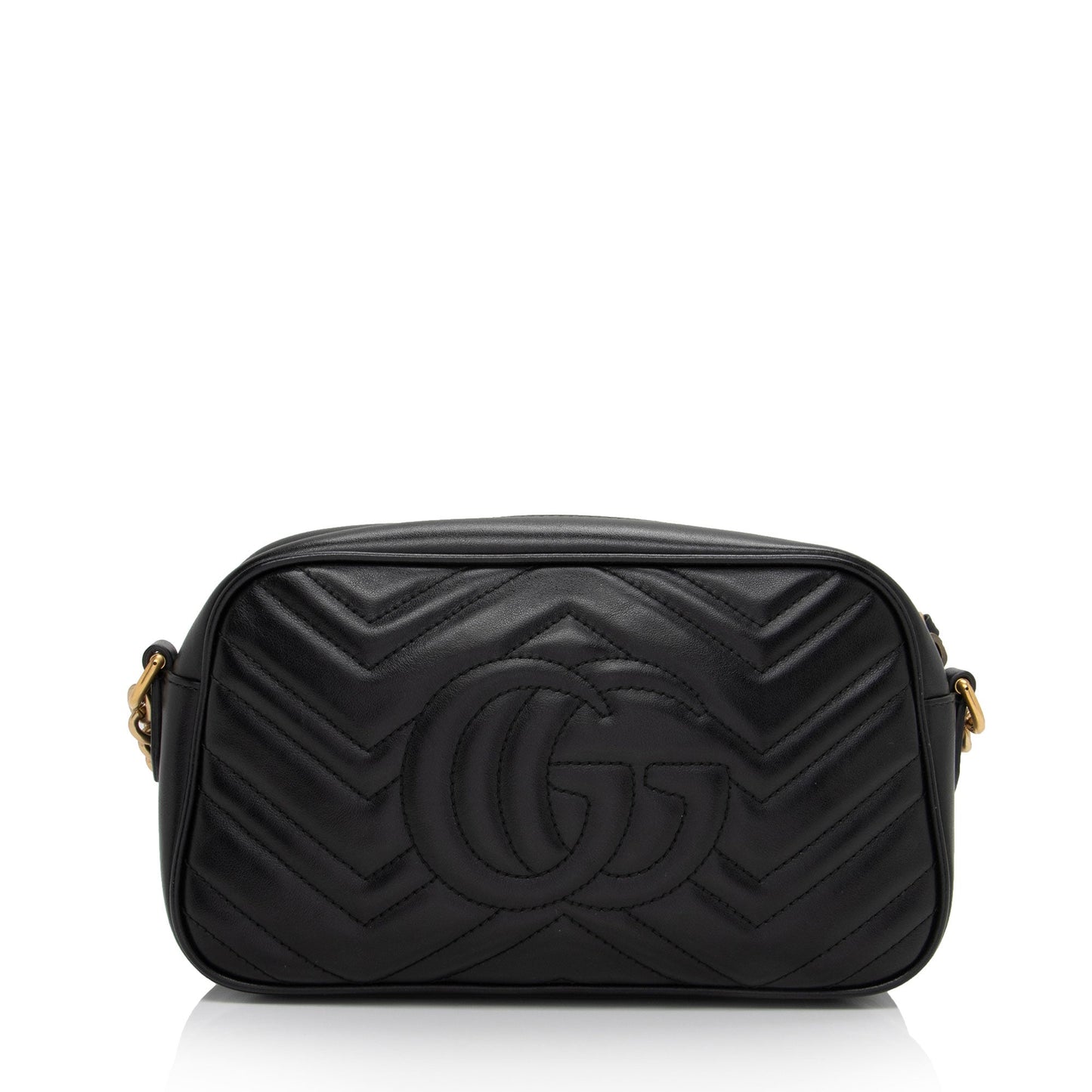 Gucci GG Marmont SHF-cvEak8 Matelasse Leather Black Small Crossbody Bag