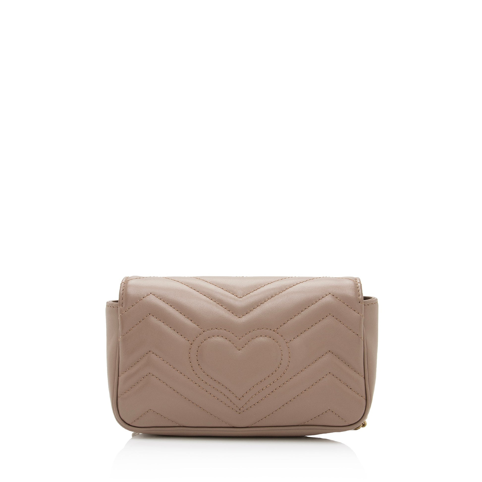 Gucci GG Marmont Super SHF-gHEKBW Matelasse Leather Beige Mini Crossbody Bag