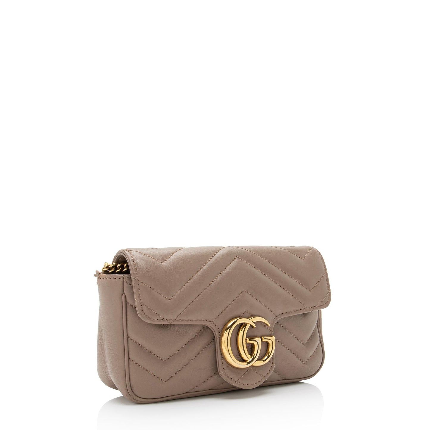 Gucci GG Marmont Super SHF-5Cn5zY Matelasse Leather Beige Mini Crossbody Bag
