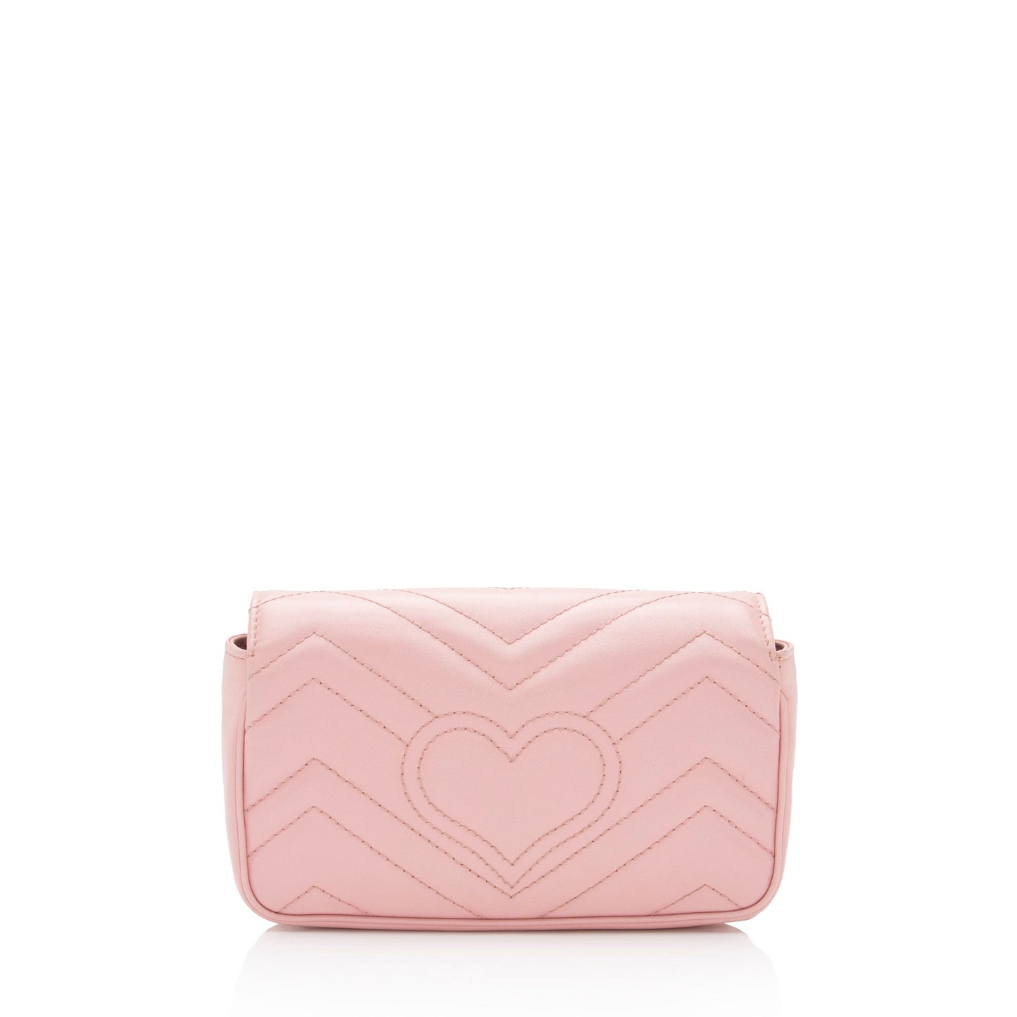 Gucci GG Marmont Super Flap SHF-YnNOt3 Matelasse Leather Pink Mini Crossbody Bag