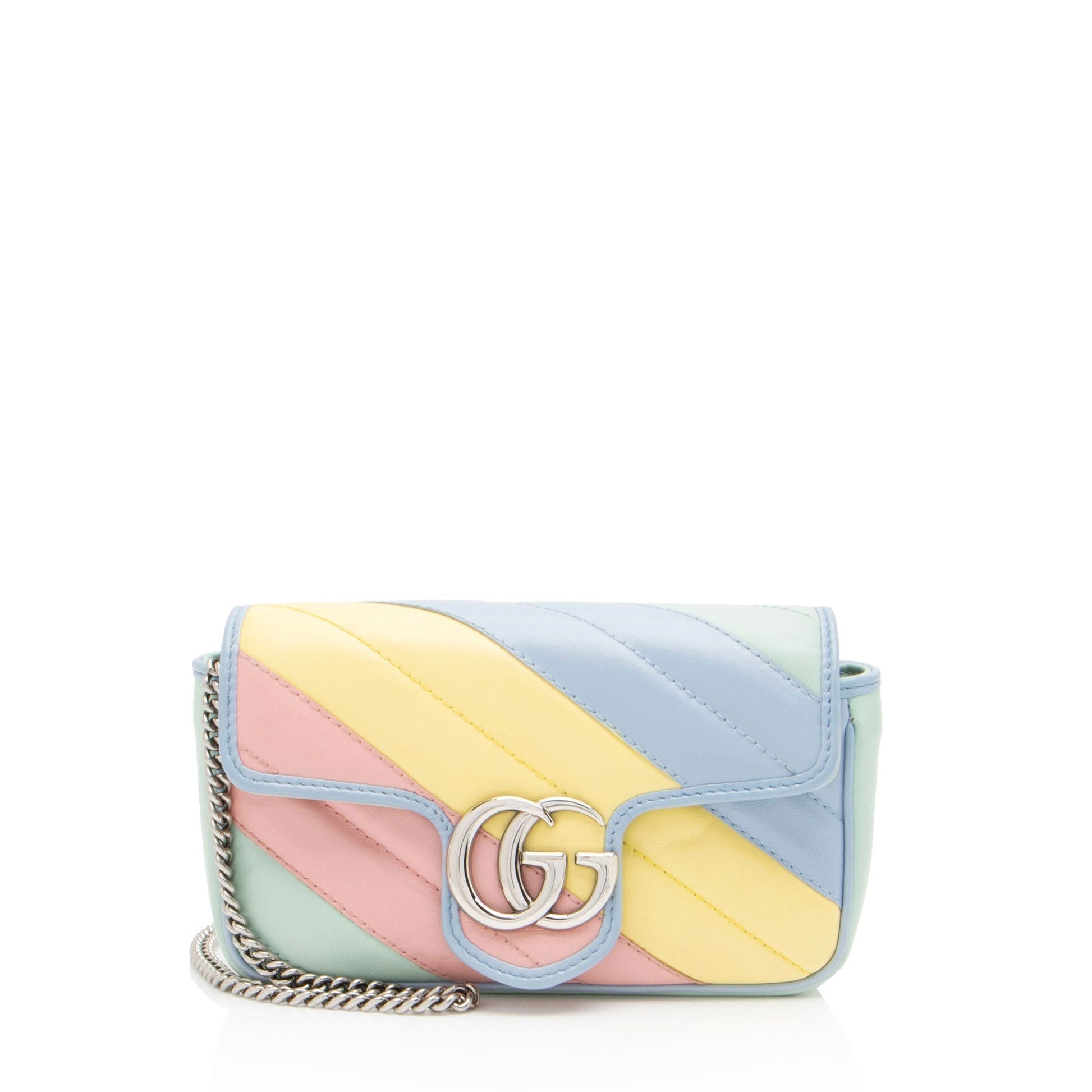 Gucci Marmont Super Flap Bag Shf Lovleq Leather Matelasse Crossbody Bag