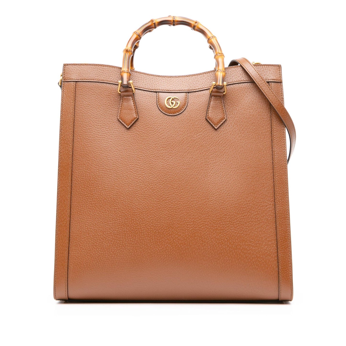 Gucci Maxi Diana SHG-aJZhWc Calf Brown Satchel Bag