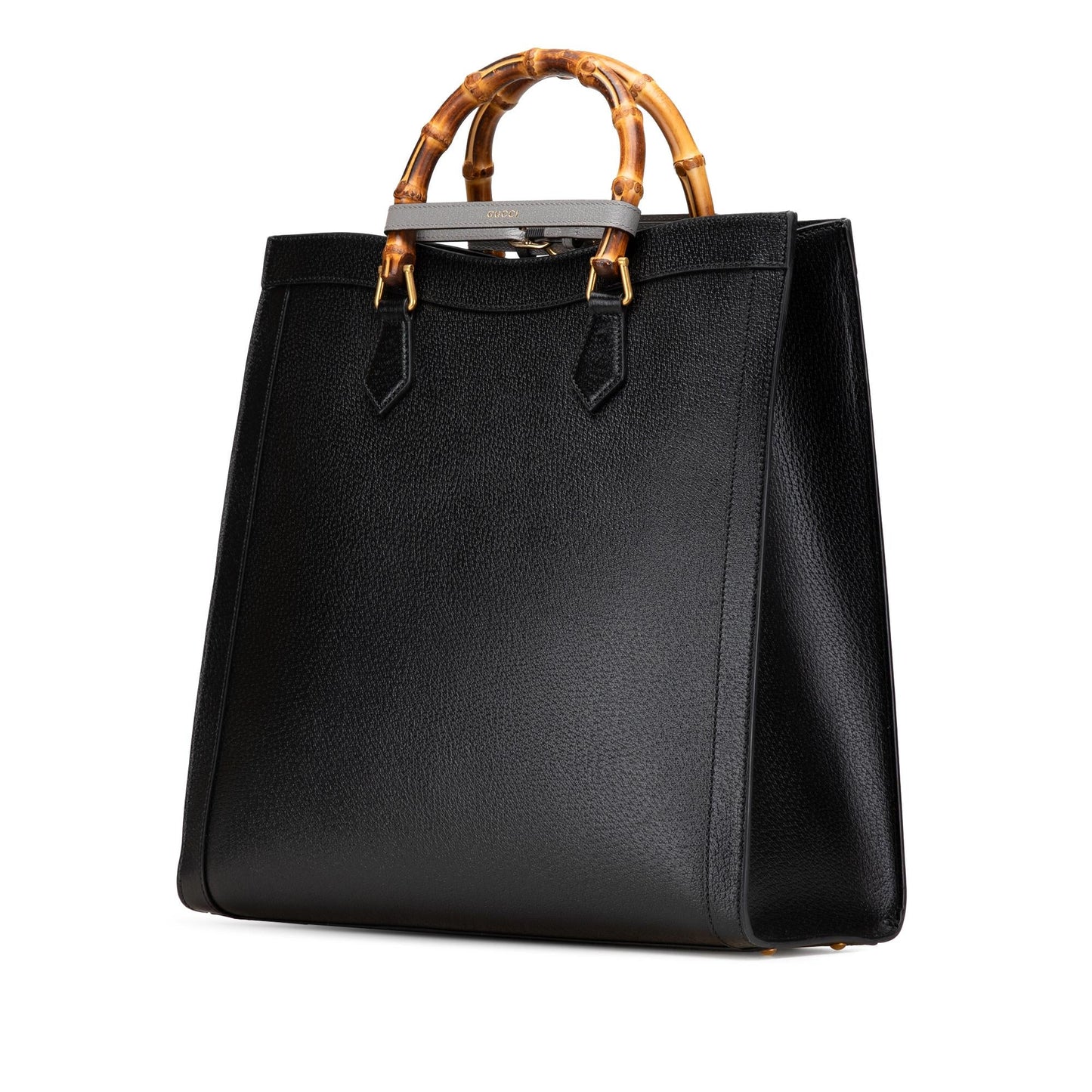 Gucci Maxi Diana Leather Calf Black Satchel Bag