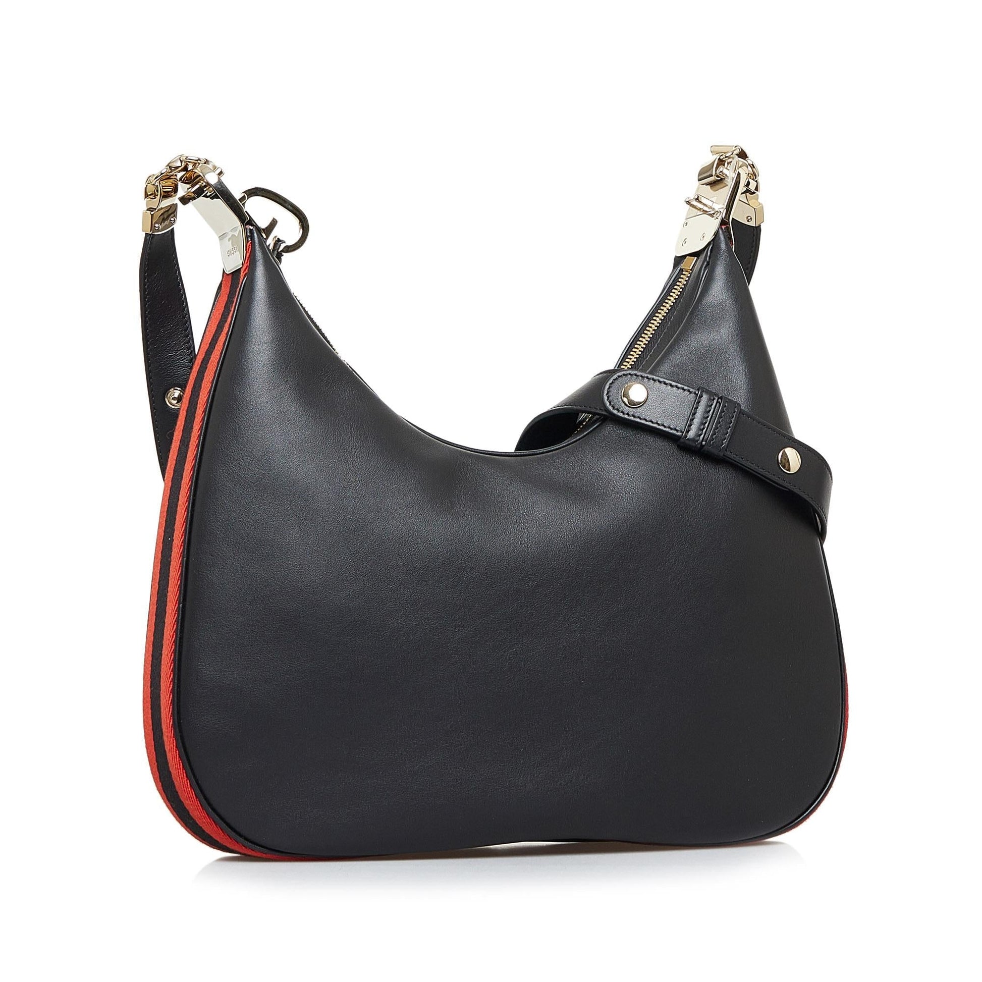Gucci Attache SHG-2hlS8A Calf Black Medium Crossbody Bag