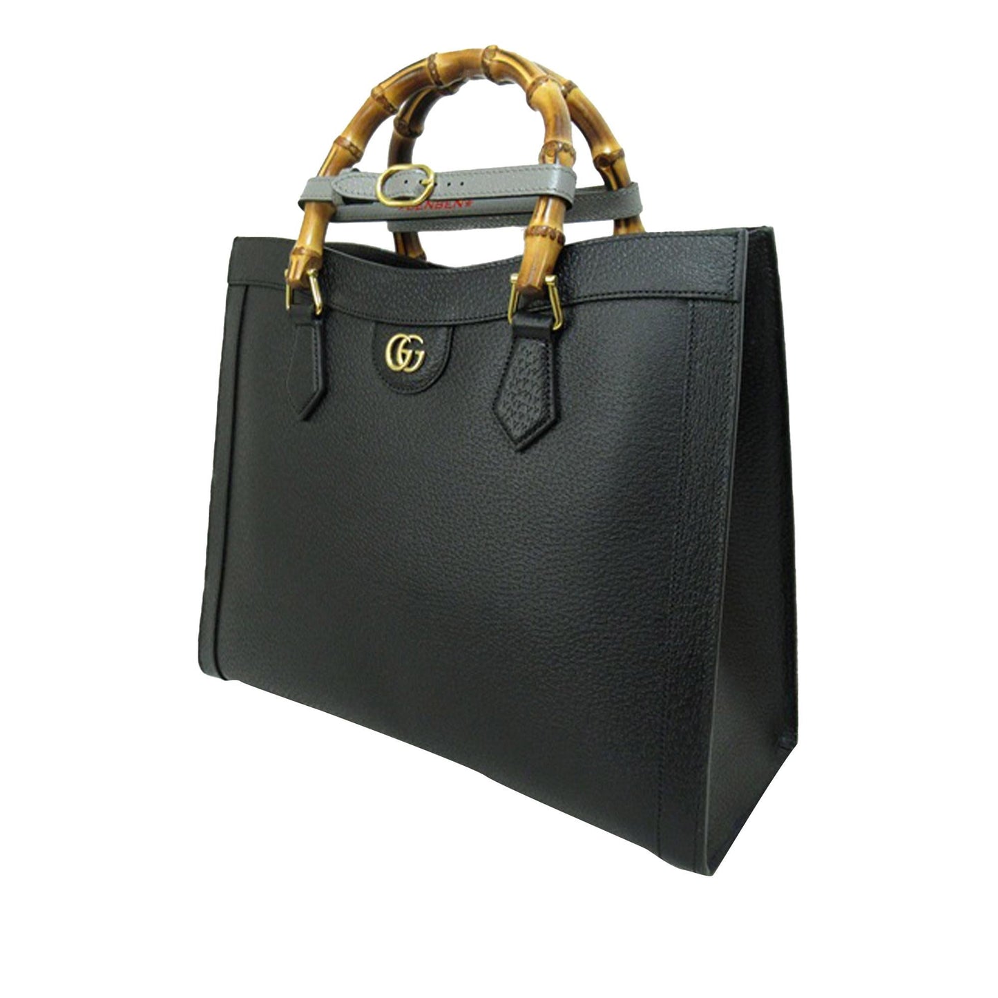 Gucci Bamboo Diana SHG-JNKwCy Calf Black Medium Satchel Bag