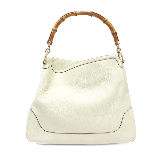 Gucci Bamboo Diana SHG-mEYfNe Calf White Medium Tote Bag