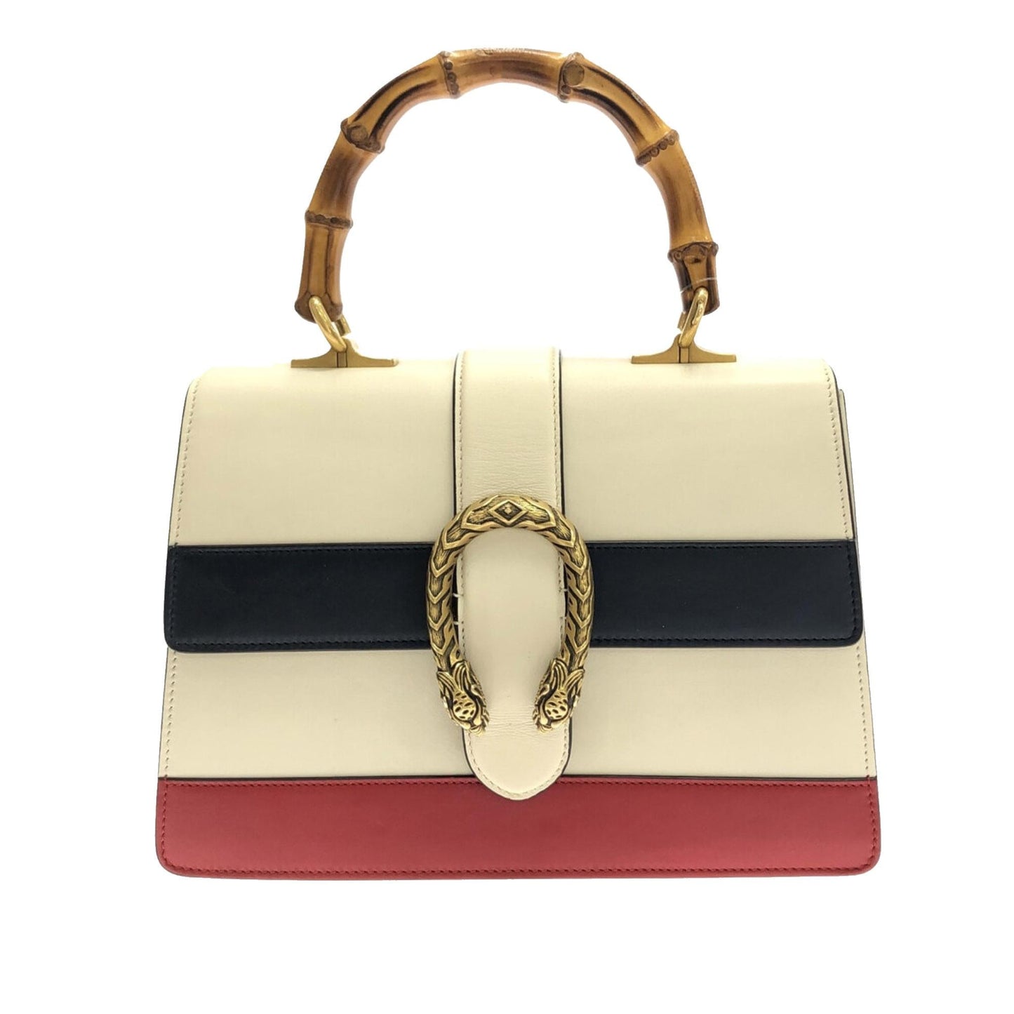 Gucci Bamboo Dionysus Web SHG-c4SrqG Calf White Medium Satchel Bag