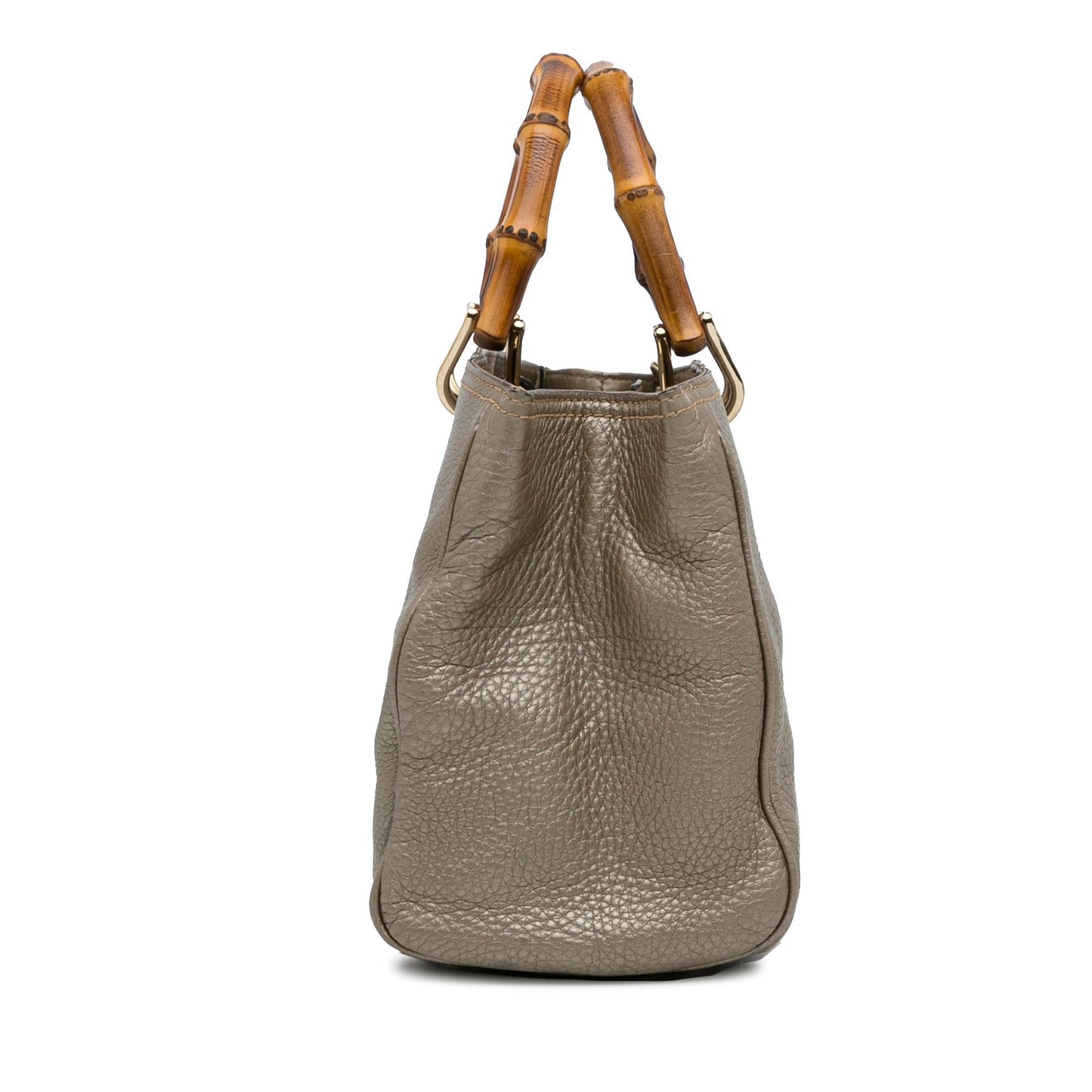 Gucci Bamboo Shopper SHG-wUYEzc Calf Grey Medium Satchel Bag