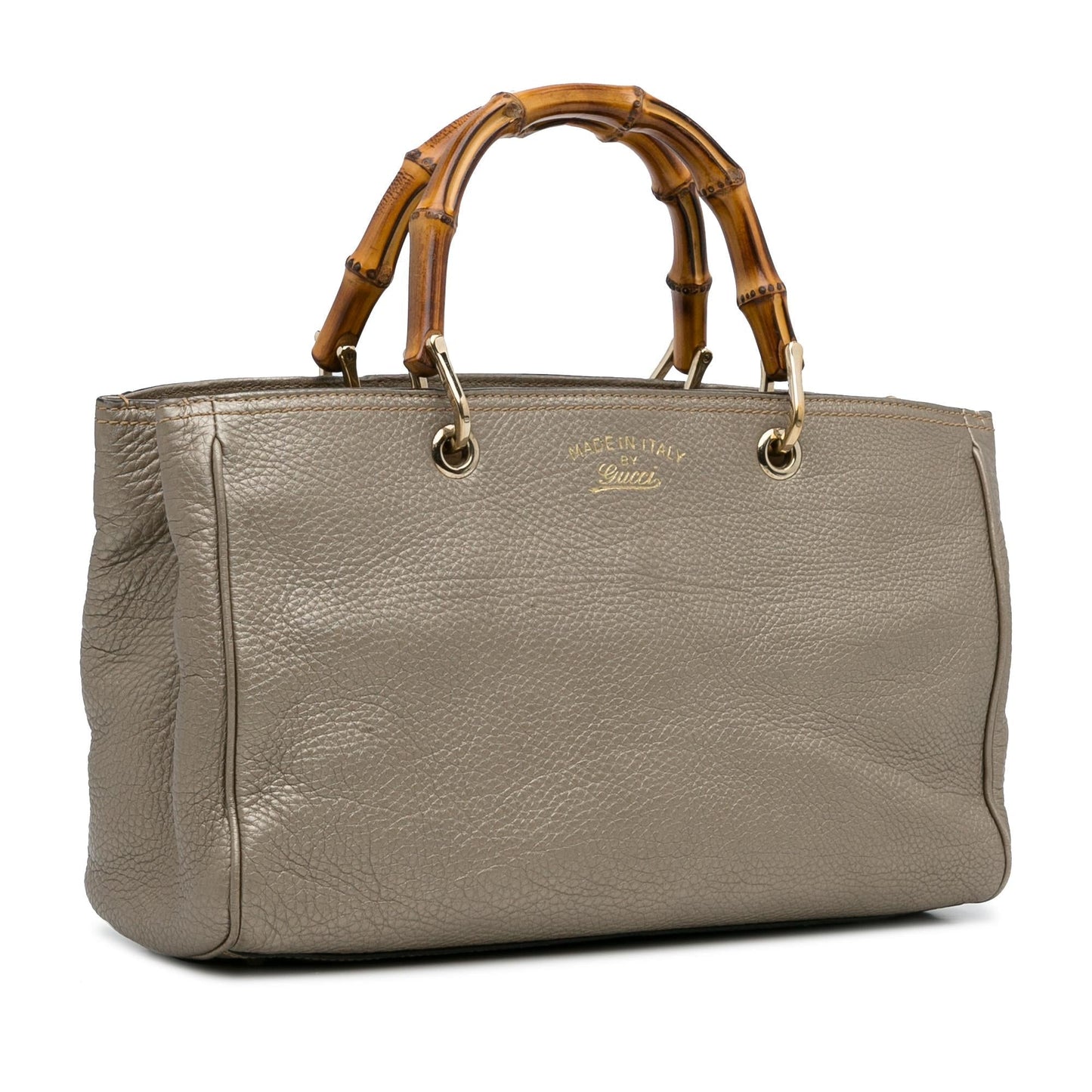 Gucci Bamboo Shopper SHG-wUYEzc Calf Grey Medium Satchel Bag