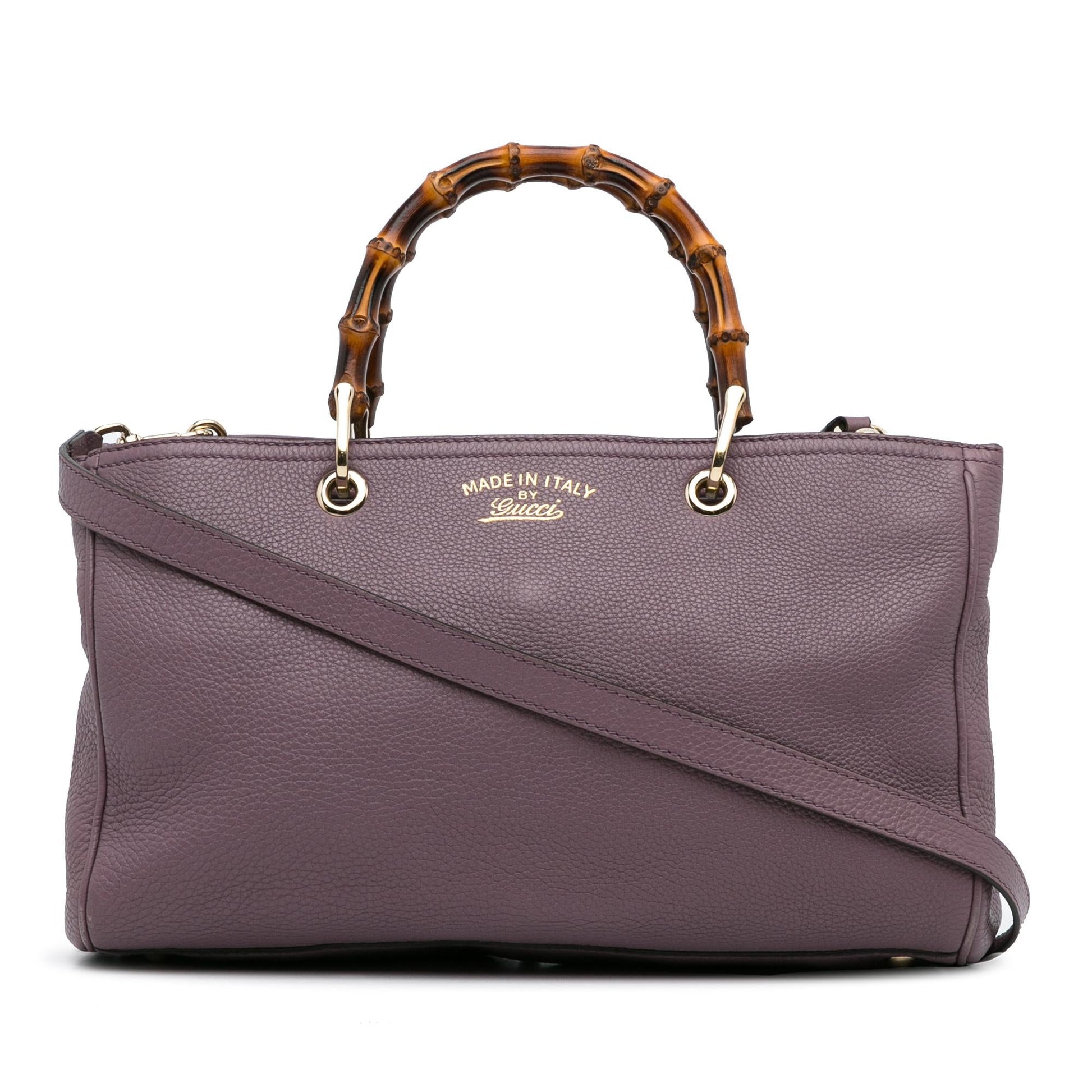 Gucci Bamboo Shopper SHG-S8HNzD Calf Medium Satchel Bag