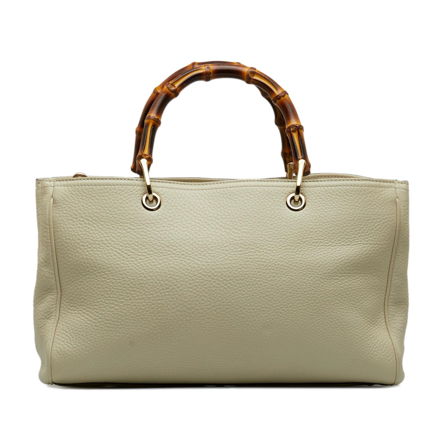 Gucci Bamboo Shopper SHG-ooXar9 Calf White Medium Satchel Bag