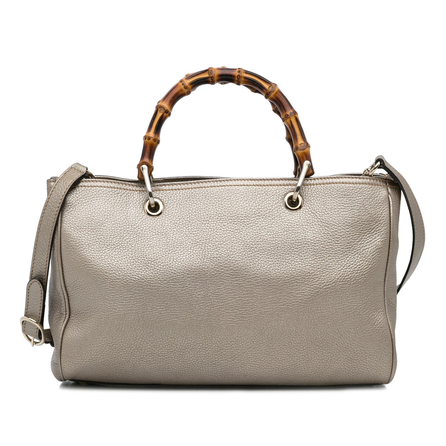 Gucci Bamboo Shopper SHG-DOI2jf Calf Gold Medium Satchel Bag
