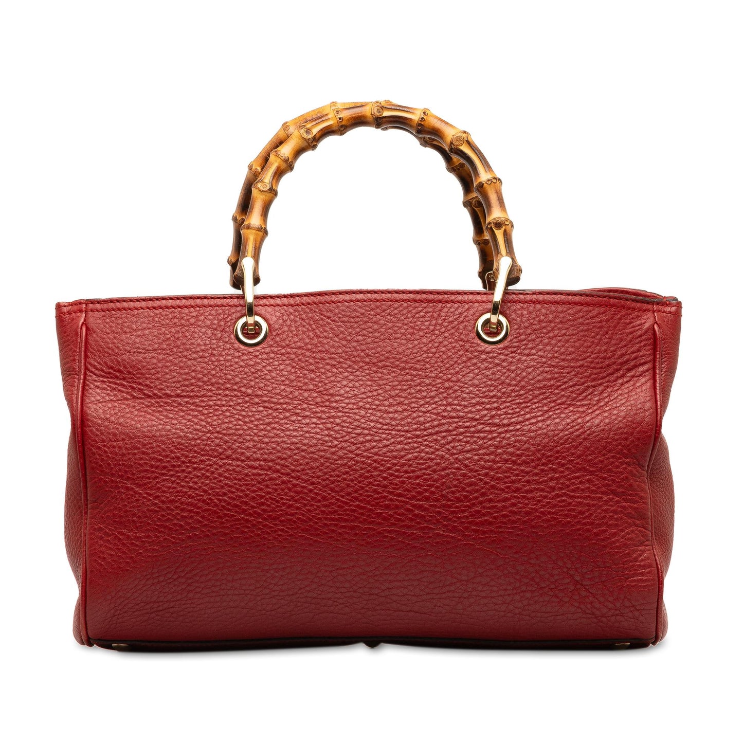 Gucci Bamboo Shopper SHG-td1gDl Calf Red Medium Satchel Bag