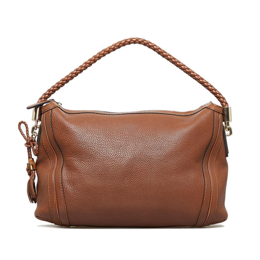 Gucci Bella SHG-bkON2O Calf Brown Medium Shoulder Bag