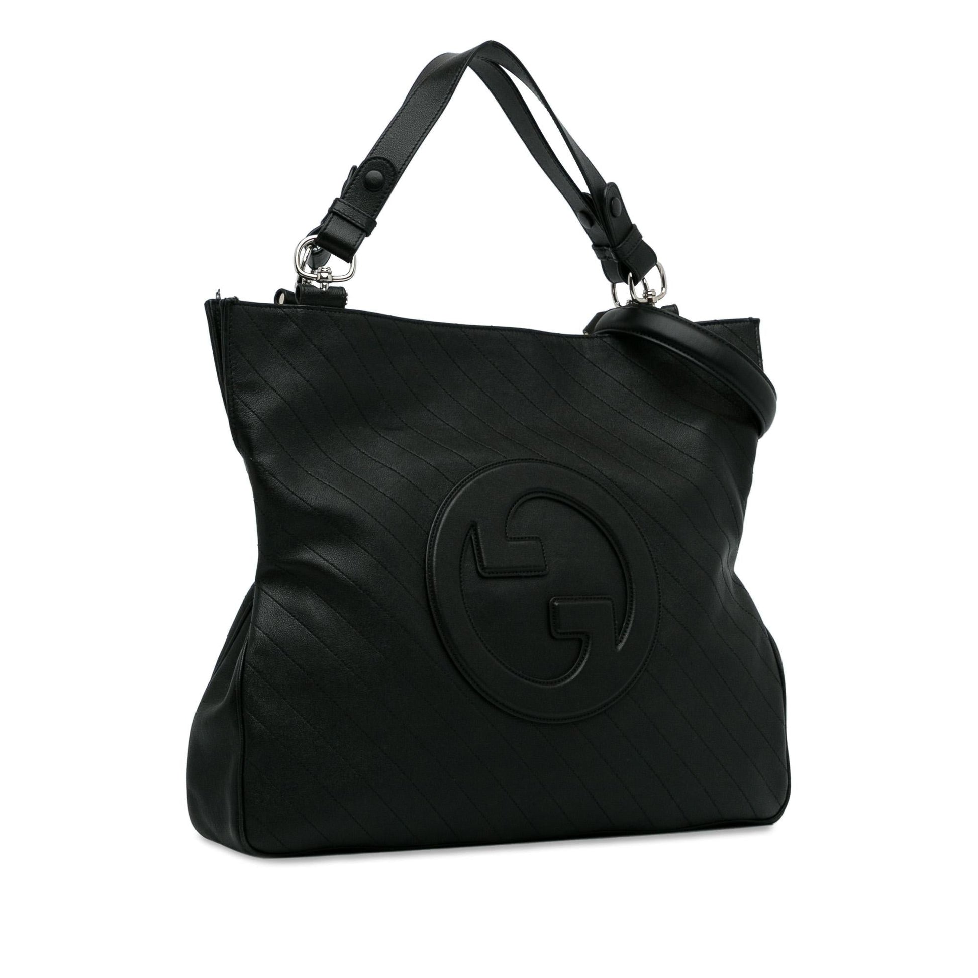Gucci Blondie Calf Black Medium Satchel Bag