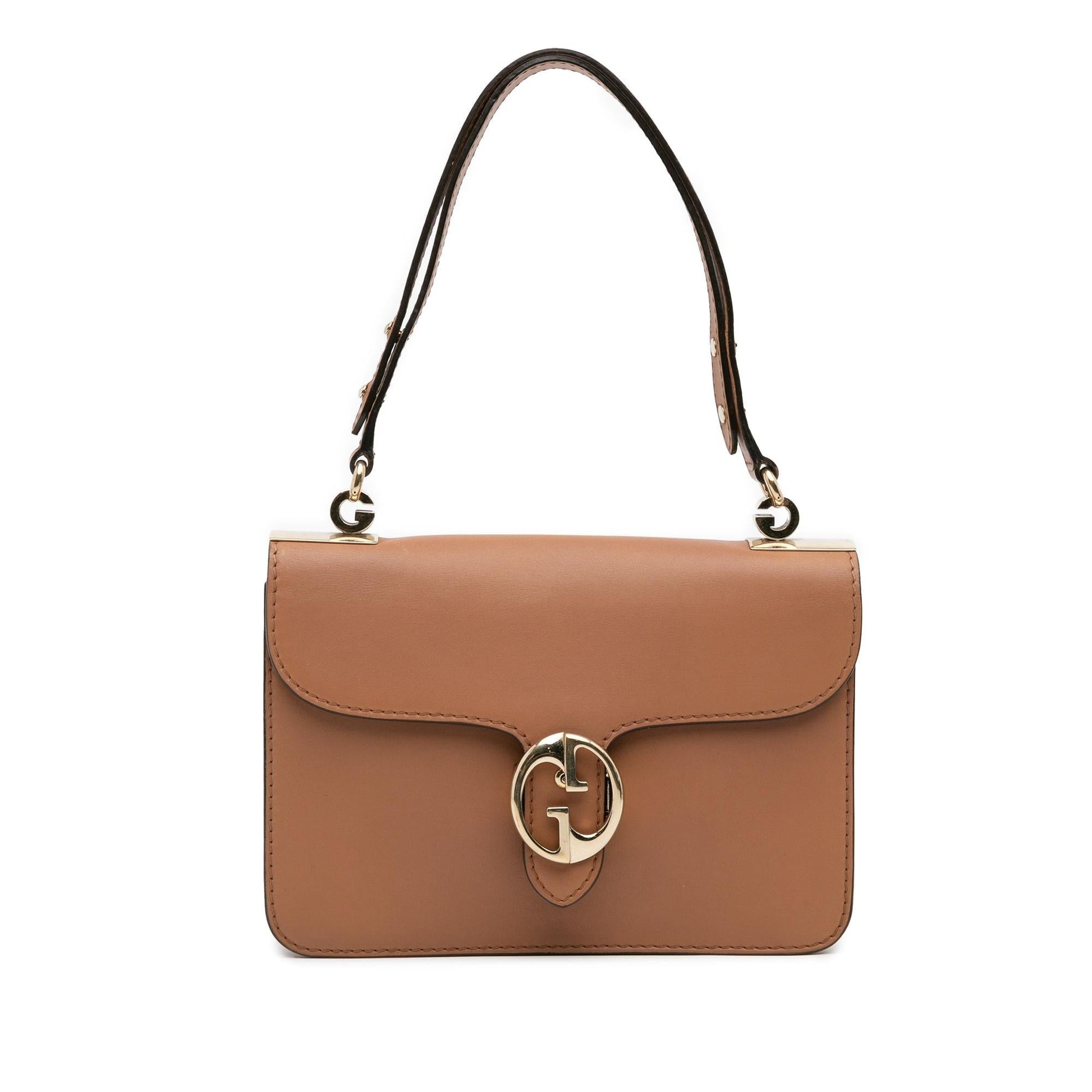 Gucci Calfskin Flap Medium Shoulder Bag