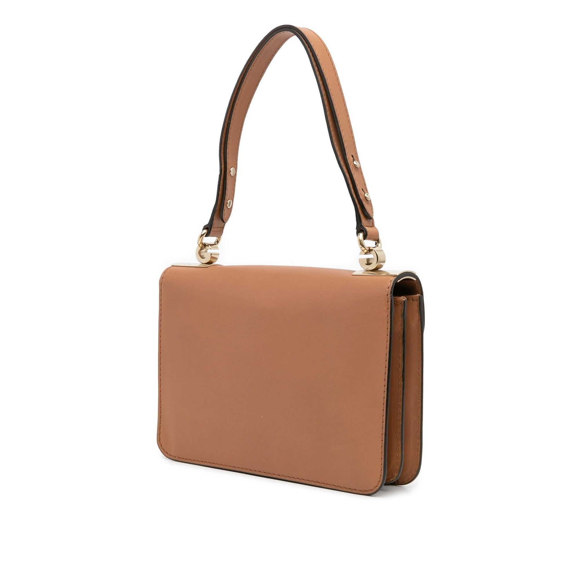 Gucci Calfskin Flap Medium Shoulder Bag