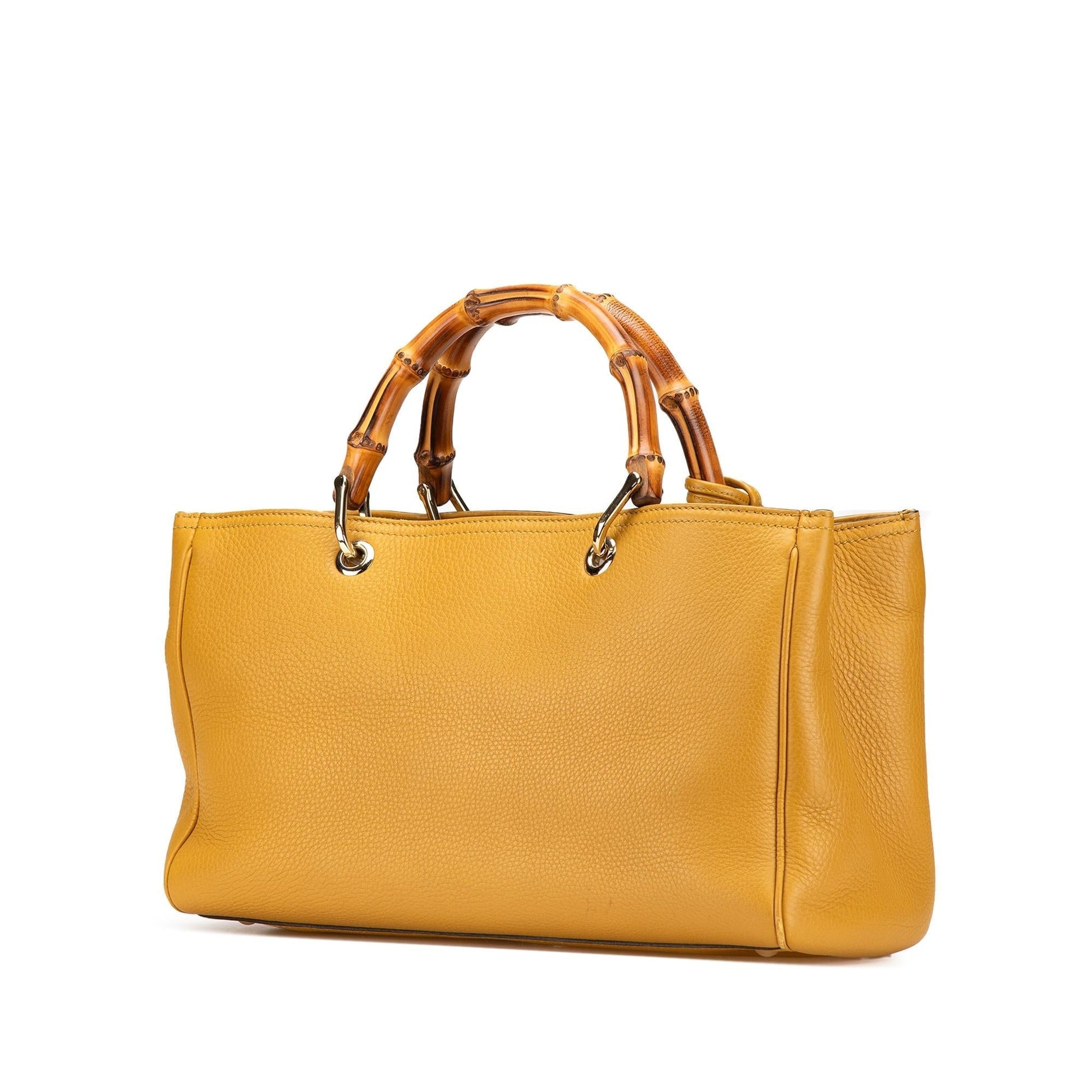 Gucci Bamboo Shopper Calf Calfskin Medium Satchel Bag Satchel 5