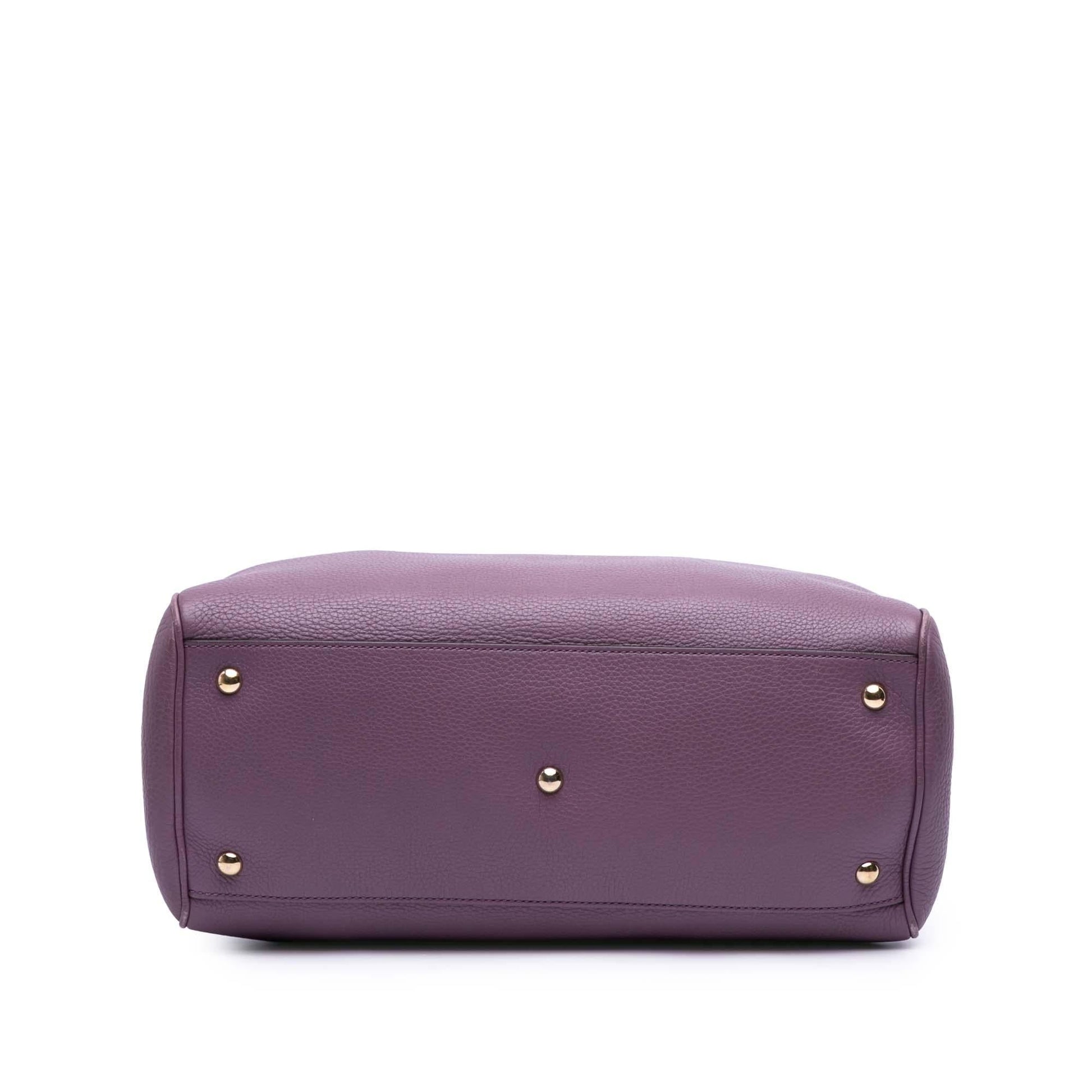 Gucci Bamboo Shopper Calf Calfskin Medium Satchel Bag