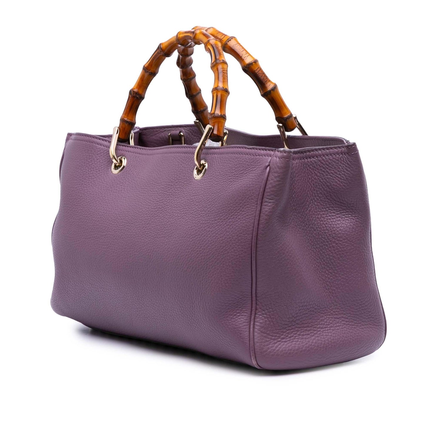 Gucci Bamboo Shopper Calf Calfskin Medium Satchel Bag