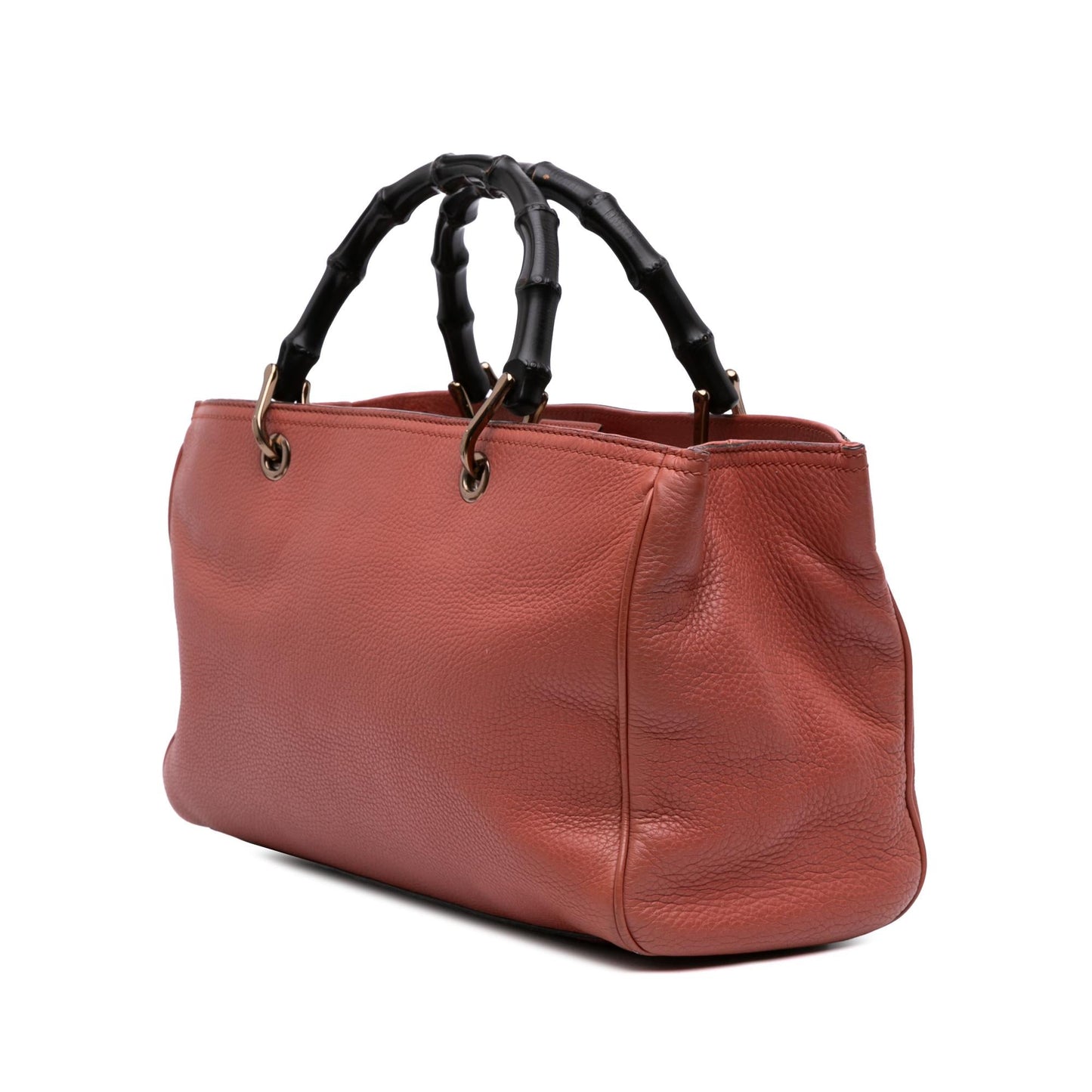 Gucci Bamboo Shopper Calf Calfskin Pink Medium Satchel Bag Satchel 27