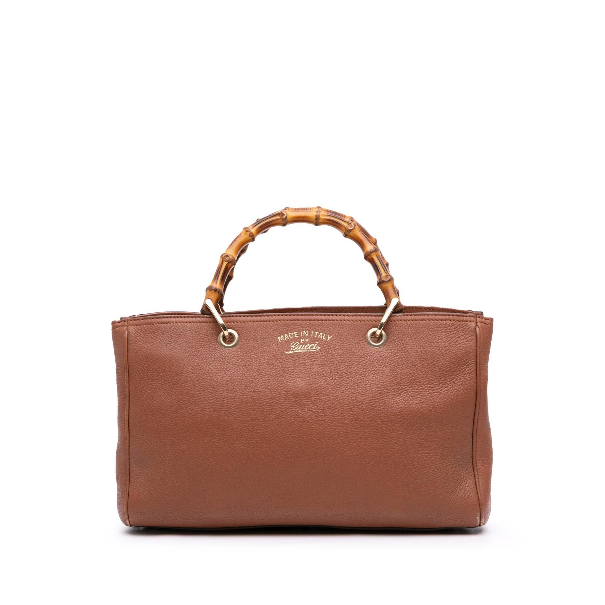 Gucci Bamboo Shopper Calfskin Medium Tote Bag Satchel 39