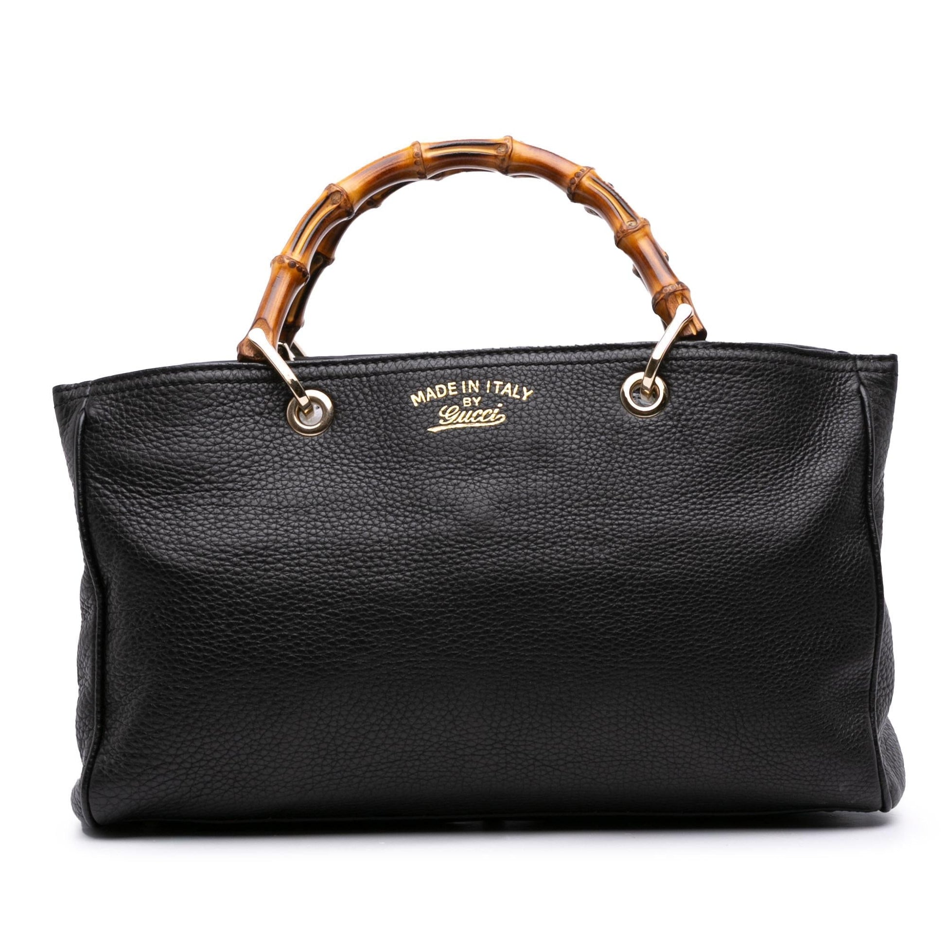Gucci Bamboo Shopper Calfskin Medium Tote Bag Satchel 42