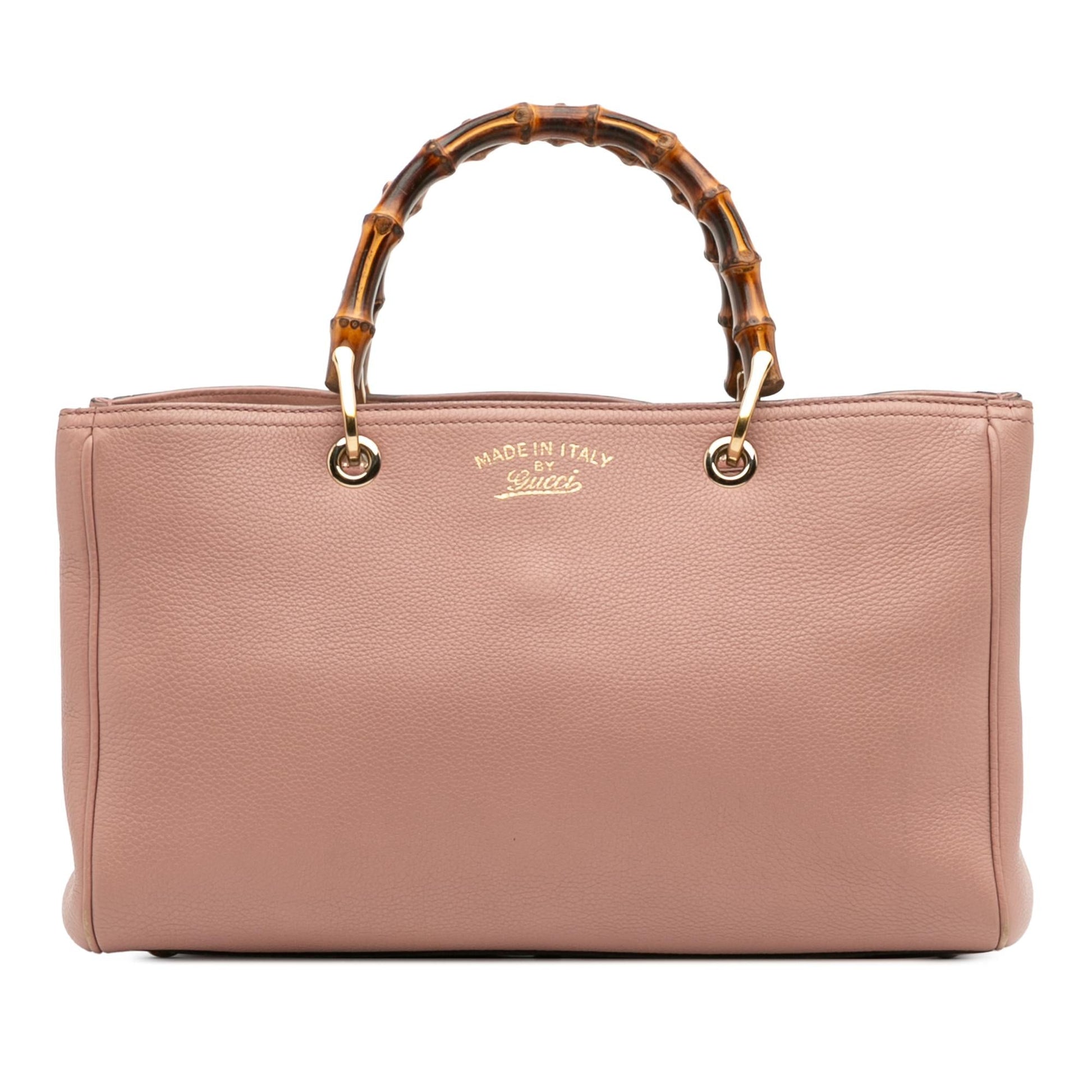 Gucci Bamboo Shopper Calfskin Medium Tote Bag Satchel 43