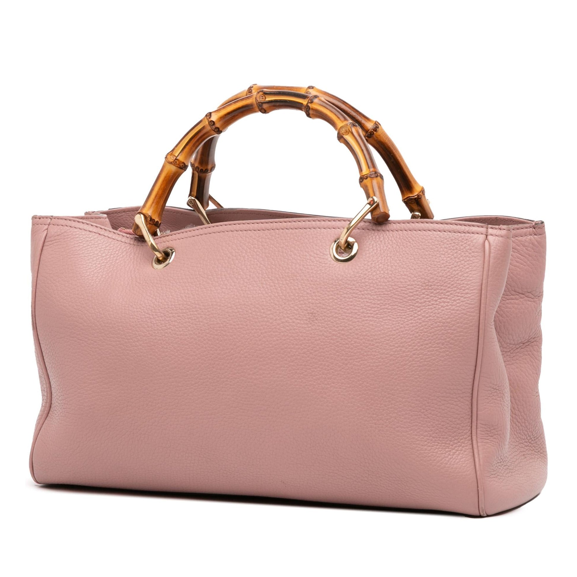 Gucci Bamboo Shopper Calfskin Medium Tote Bag Satchel 50