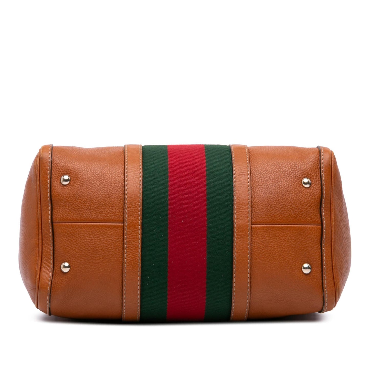 Gucci Web Joy Boston Calfskin Medium Travel Bag Boston Bag