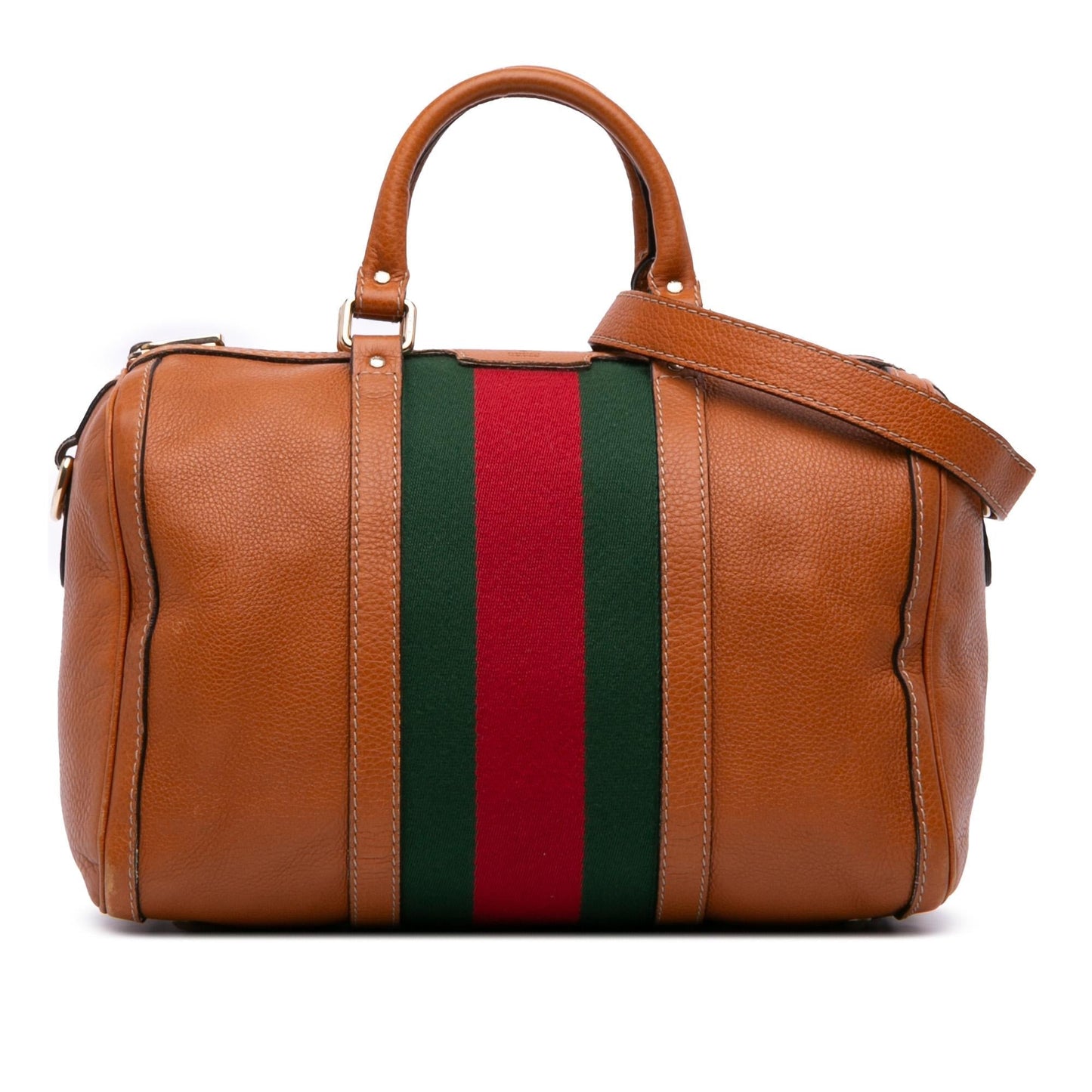 Gucci Web Joy Boston Calfskin Medium Travel Bag Boston Bag