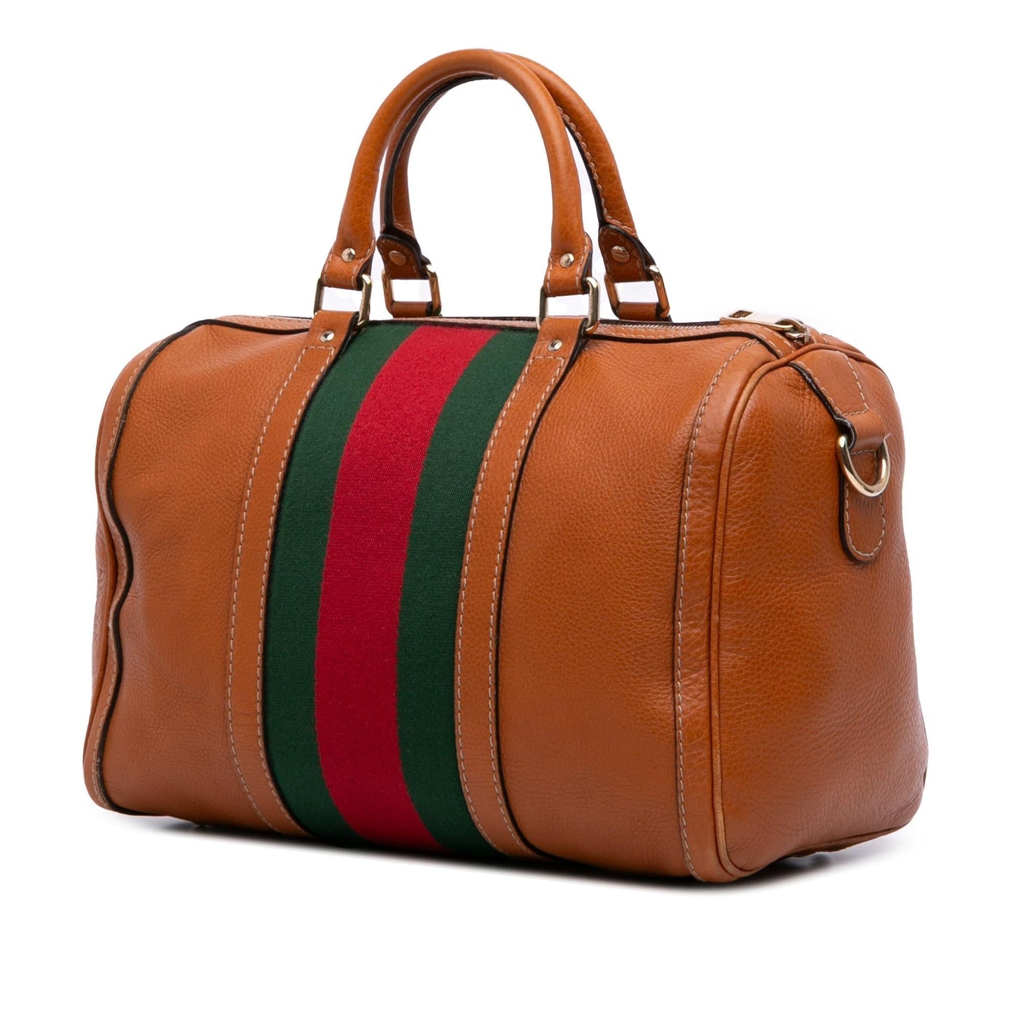 Gucci Web Joy Boston Calfskin Medium Travel Bag Boston Bag