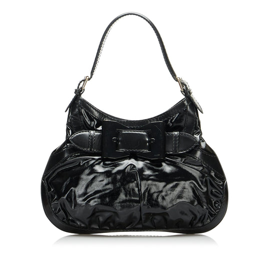 Gucci Dialux Queen SHG-CKgNIL Canvas Black Medium Shoulder Bag